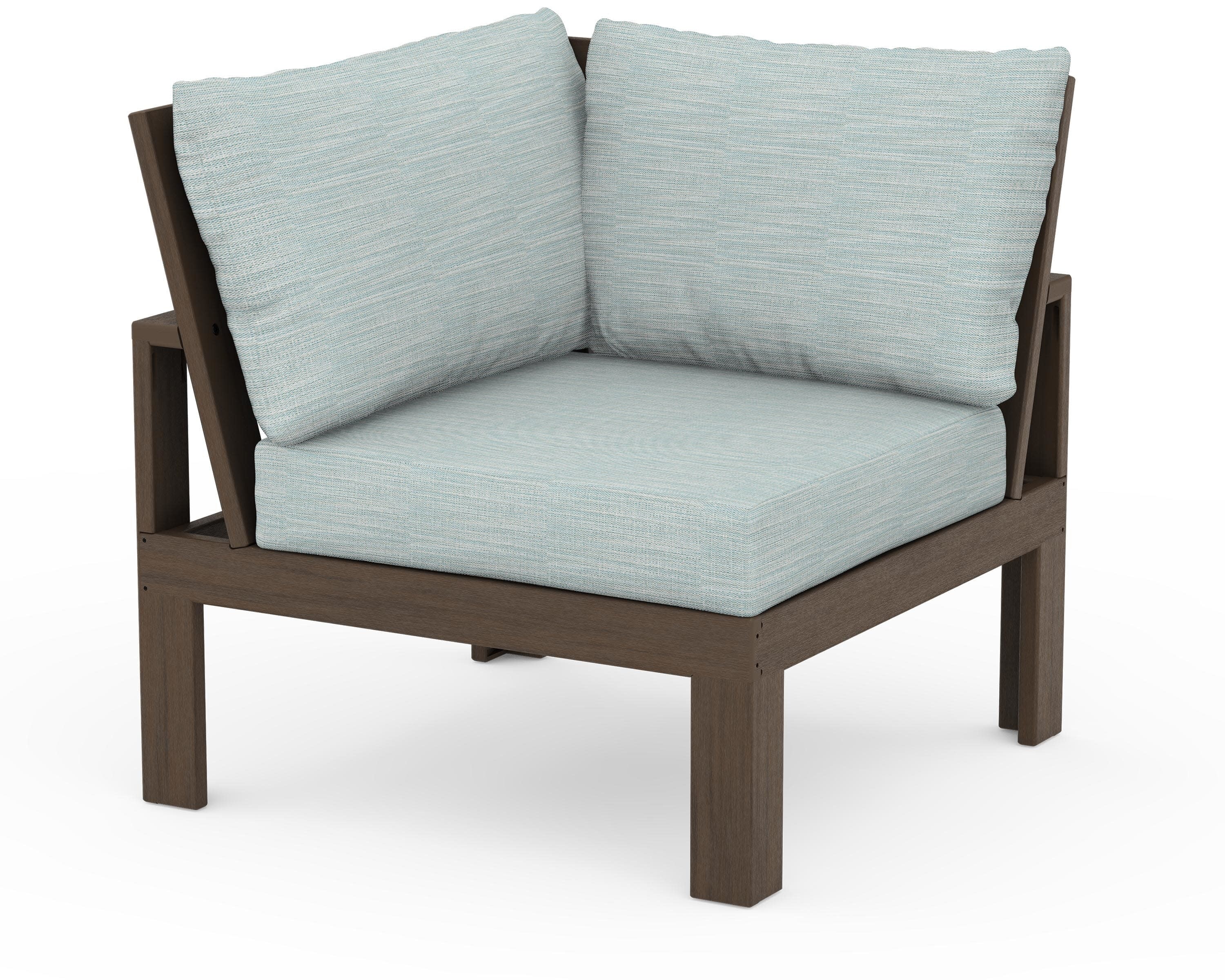 Modular Corner Chair in Kona / Soothe Mist