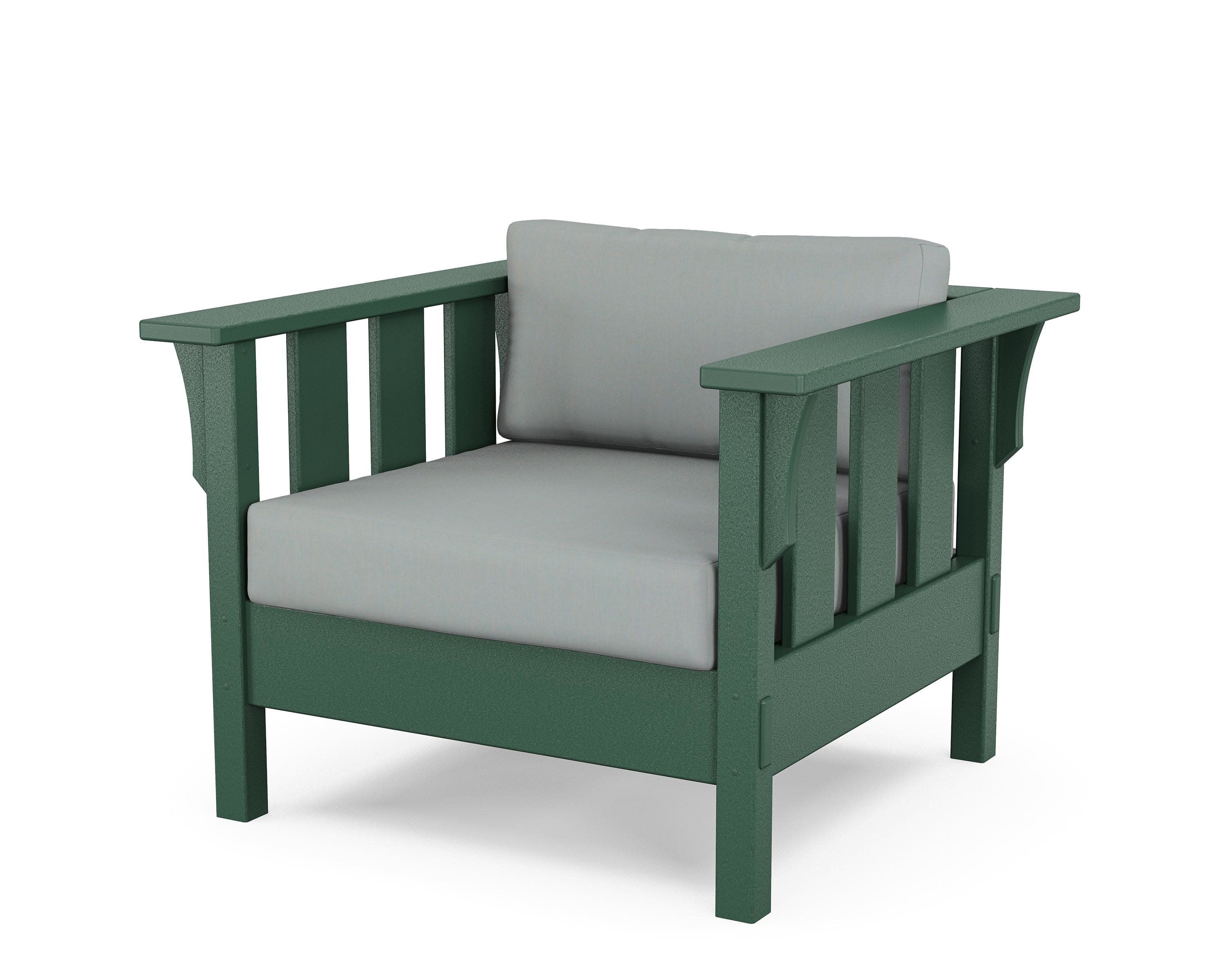 Acadia Deep Seating Chair in Green / Spa