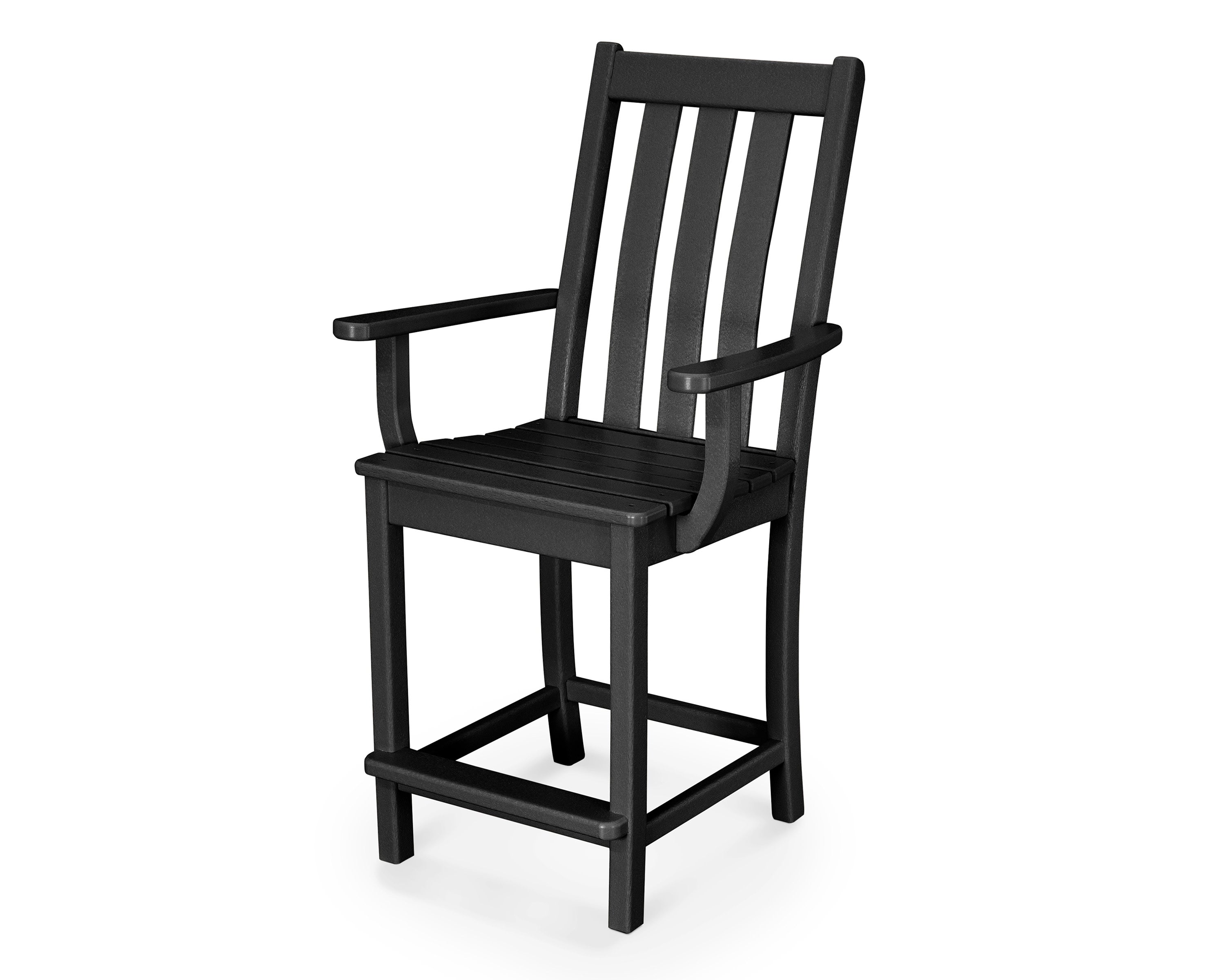 Vineyard Counter Arm Chair in Black