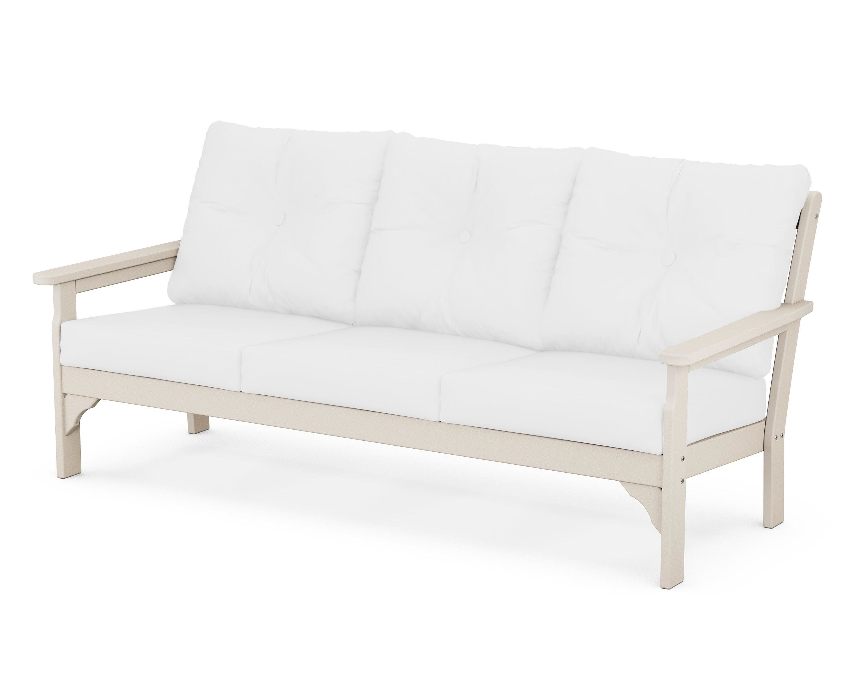 Vineyard Deep Seating Sofa in Sand / Natural