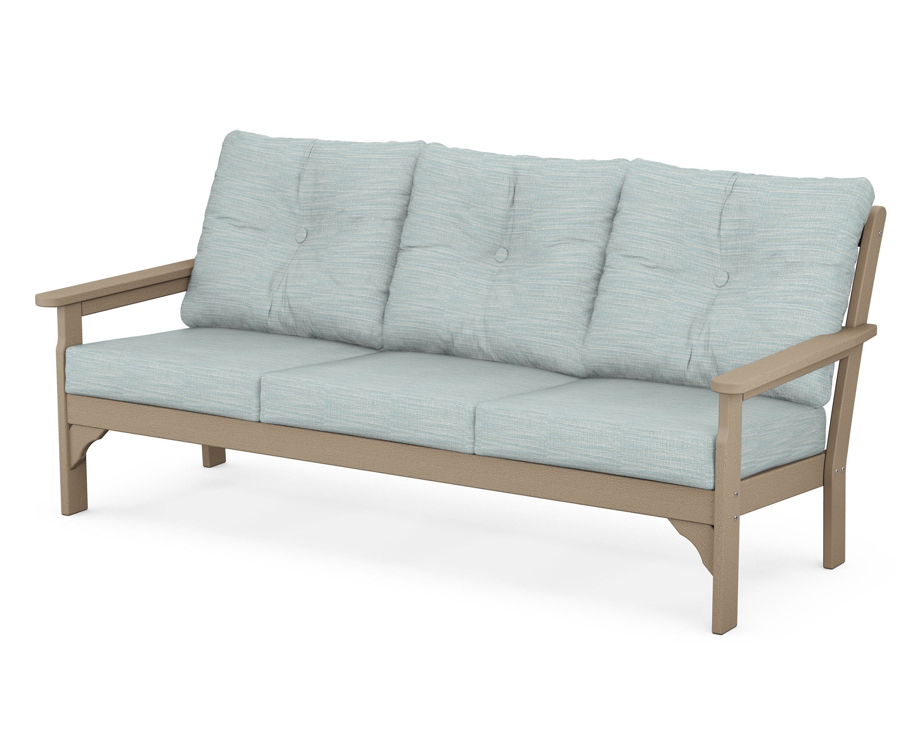 Vineyard Deep Seating Sofa in Vintage Sahara / Soothe Mist