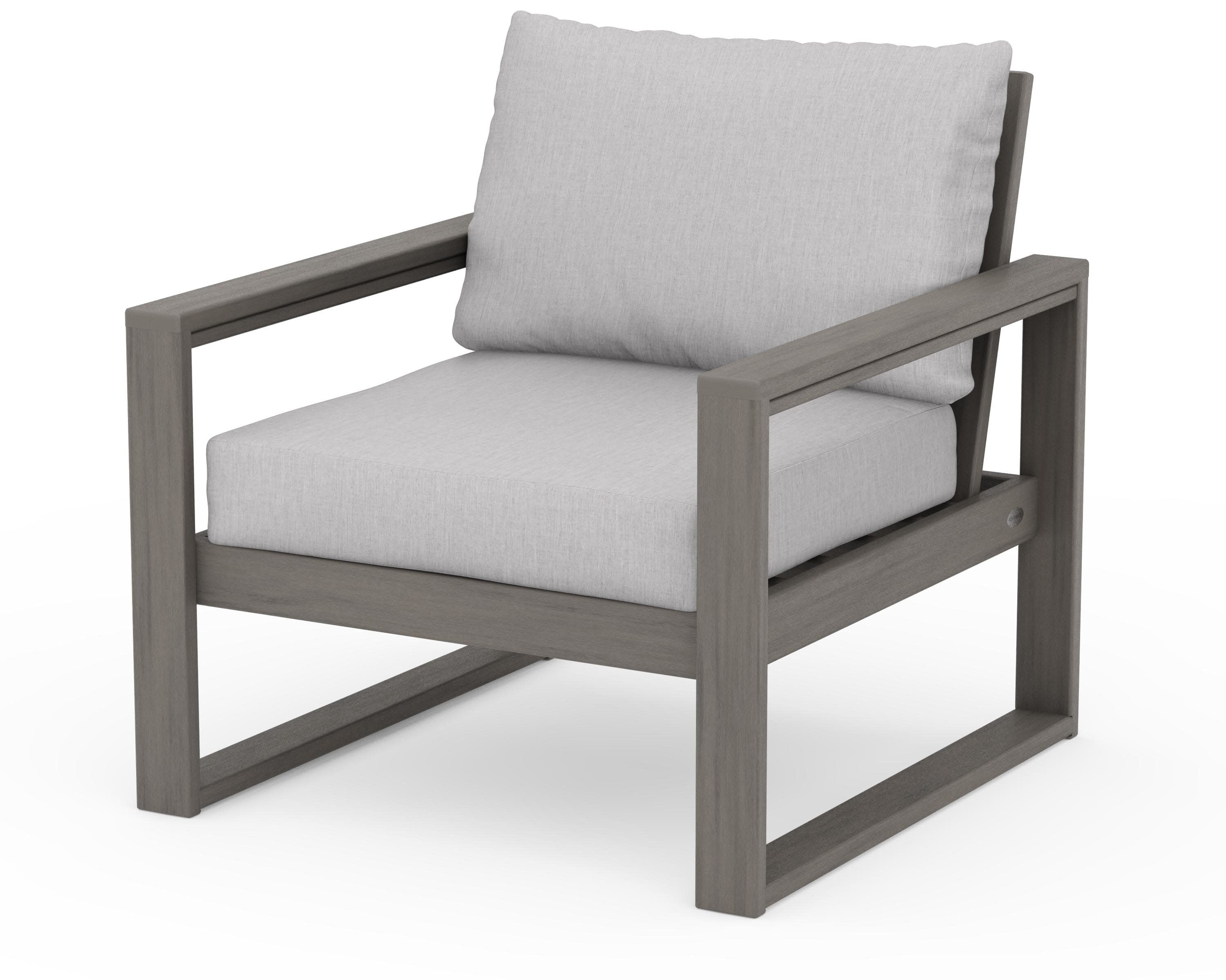 EDGE Club Chair in Driftwood / Granite
