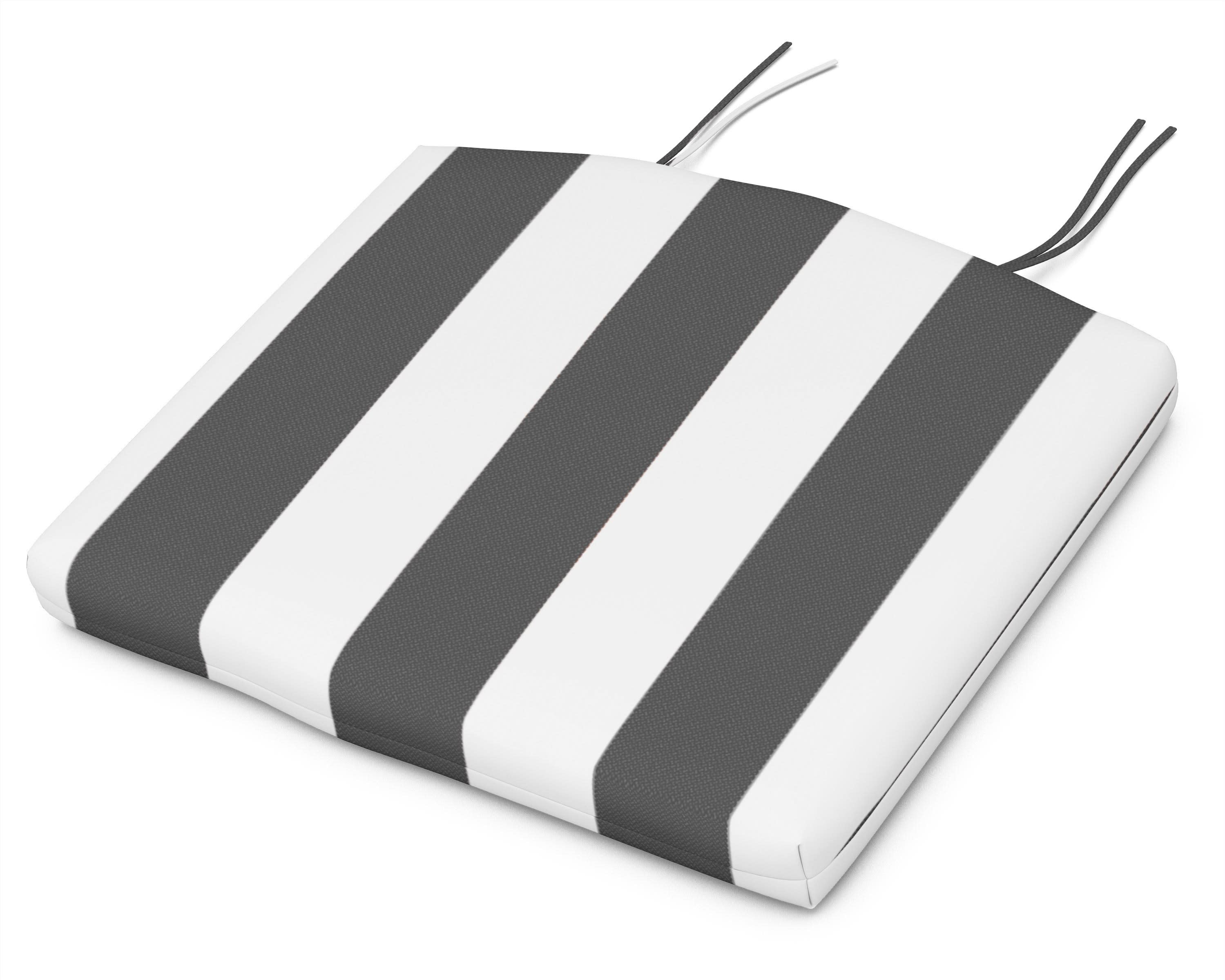 Standard Seat Cushion 18.5"D x 24"W x 2.5"H in Montdor Onyx