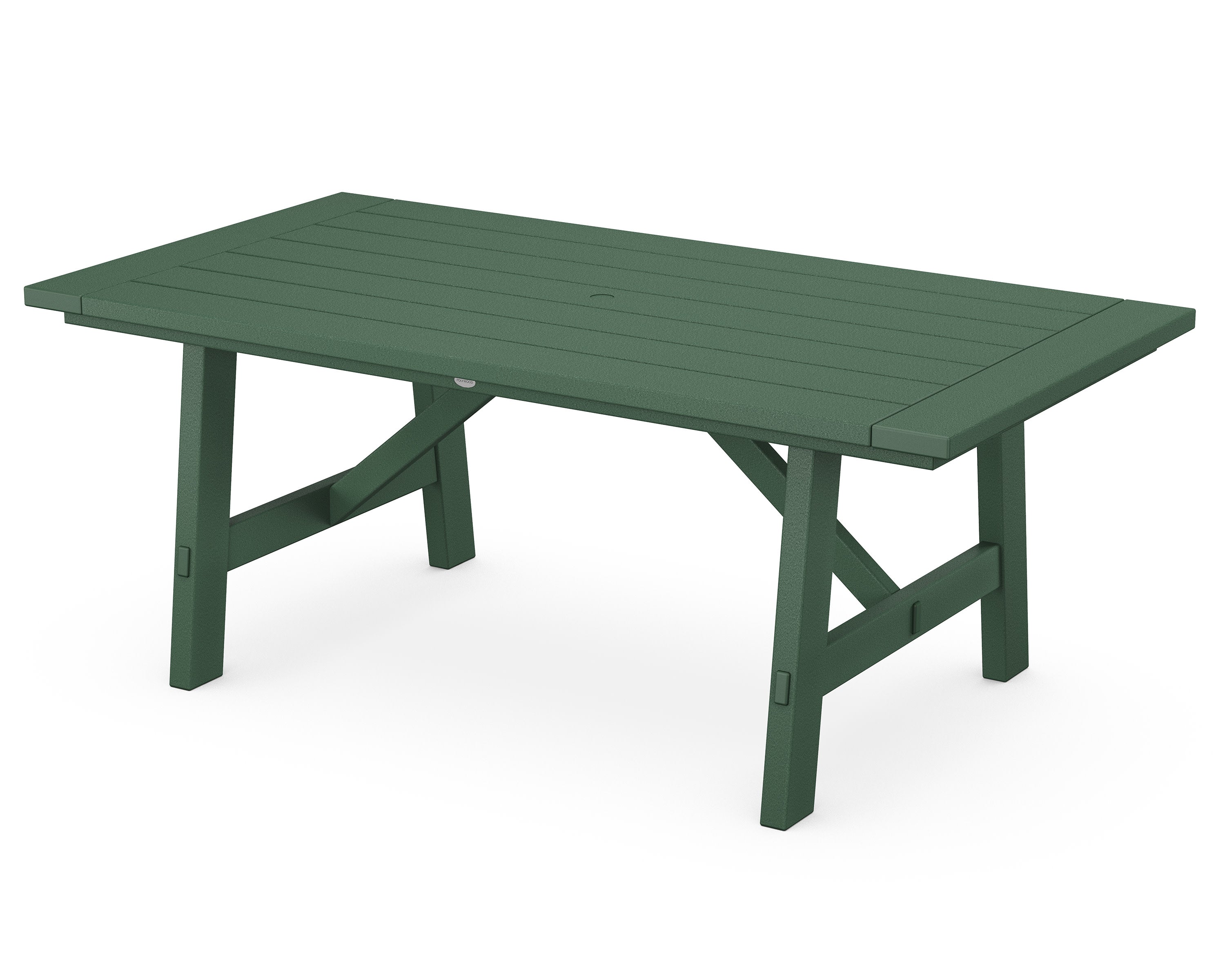 Rustic Farmhouse 39" x 75" Dining Table in Green