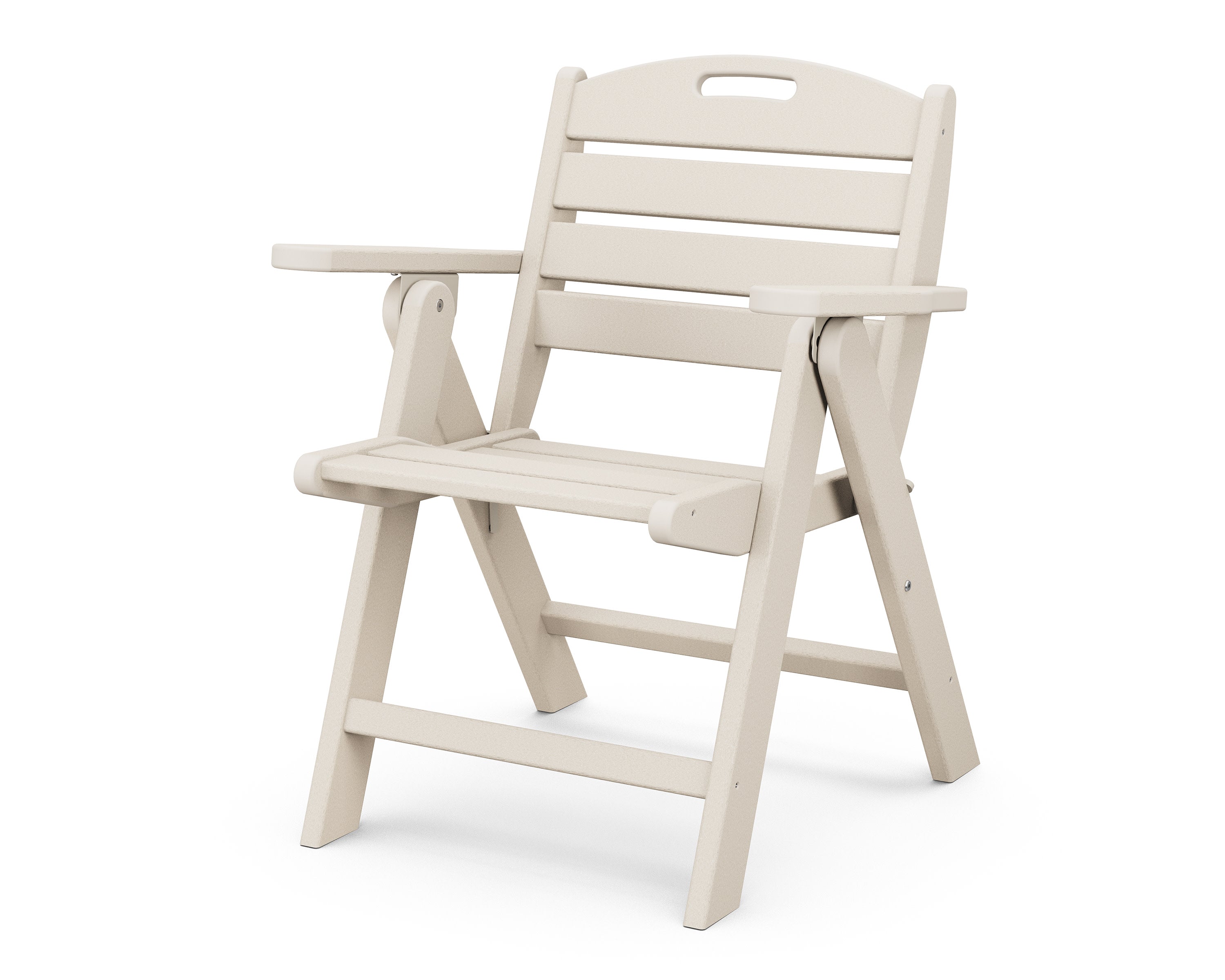 Nautical Folding Lowback Chair in Sand