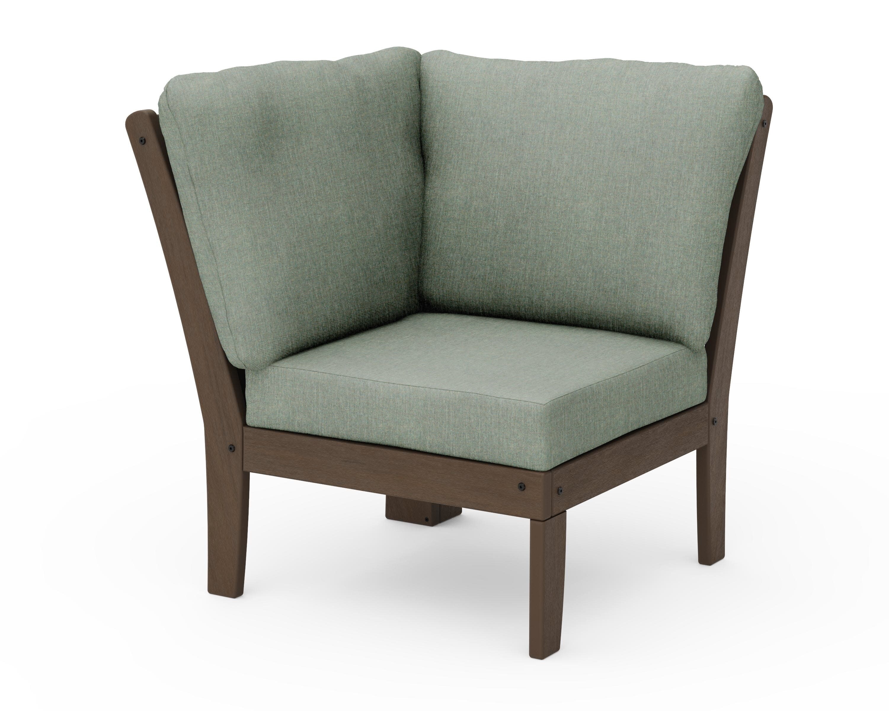 Braxton Modular Corner Chair in Kona / Cast Sage