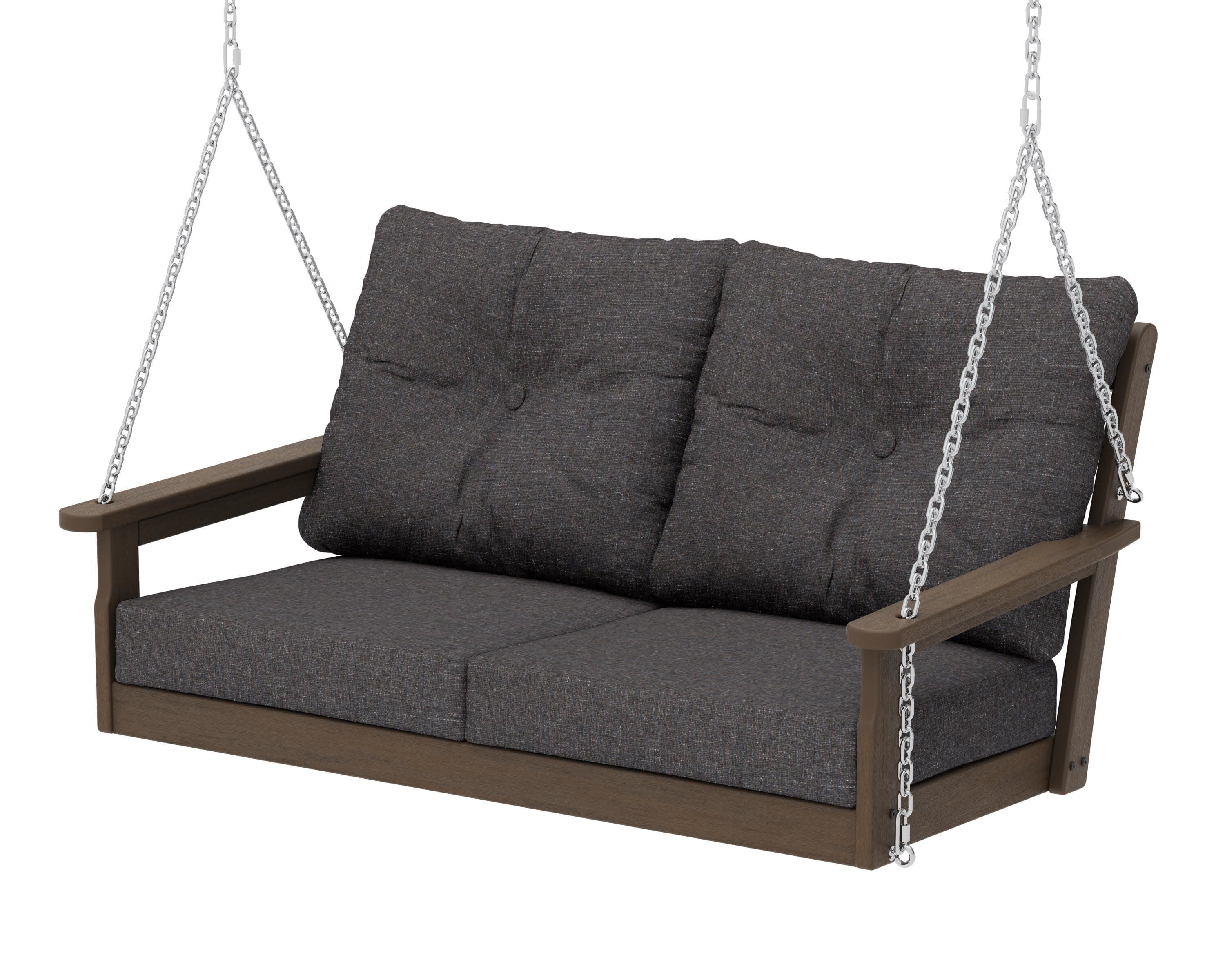 Vineyard Deep Seating Swing in Kona / Ash Charcoal