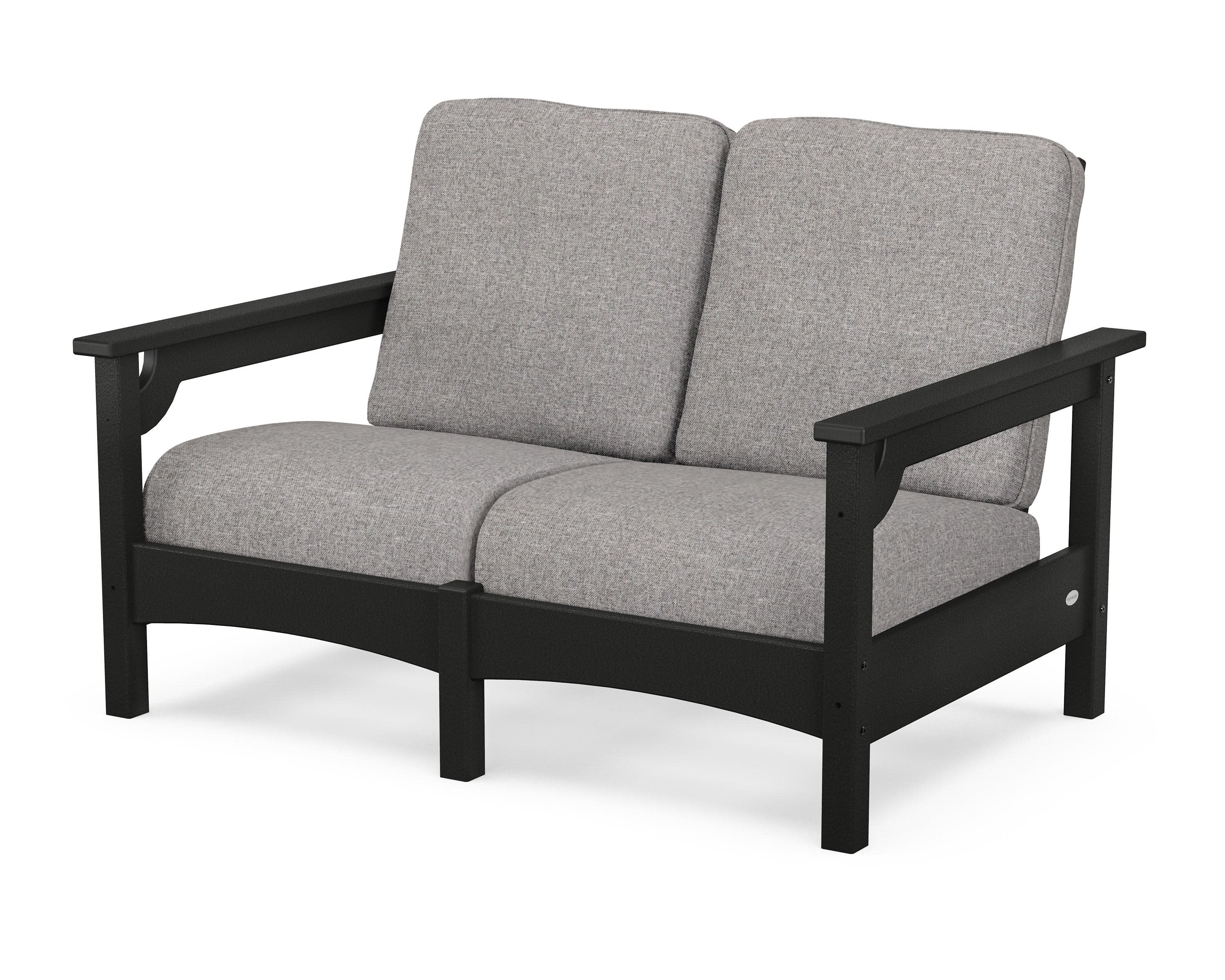 Club Loveseat in Black / Grey Mist