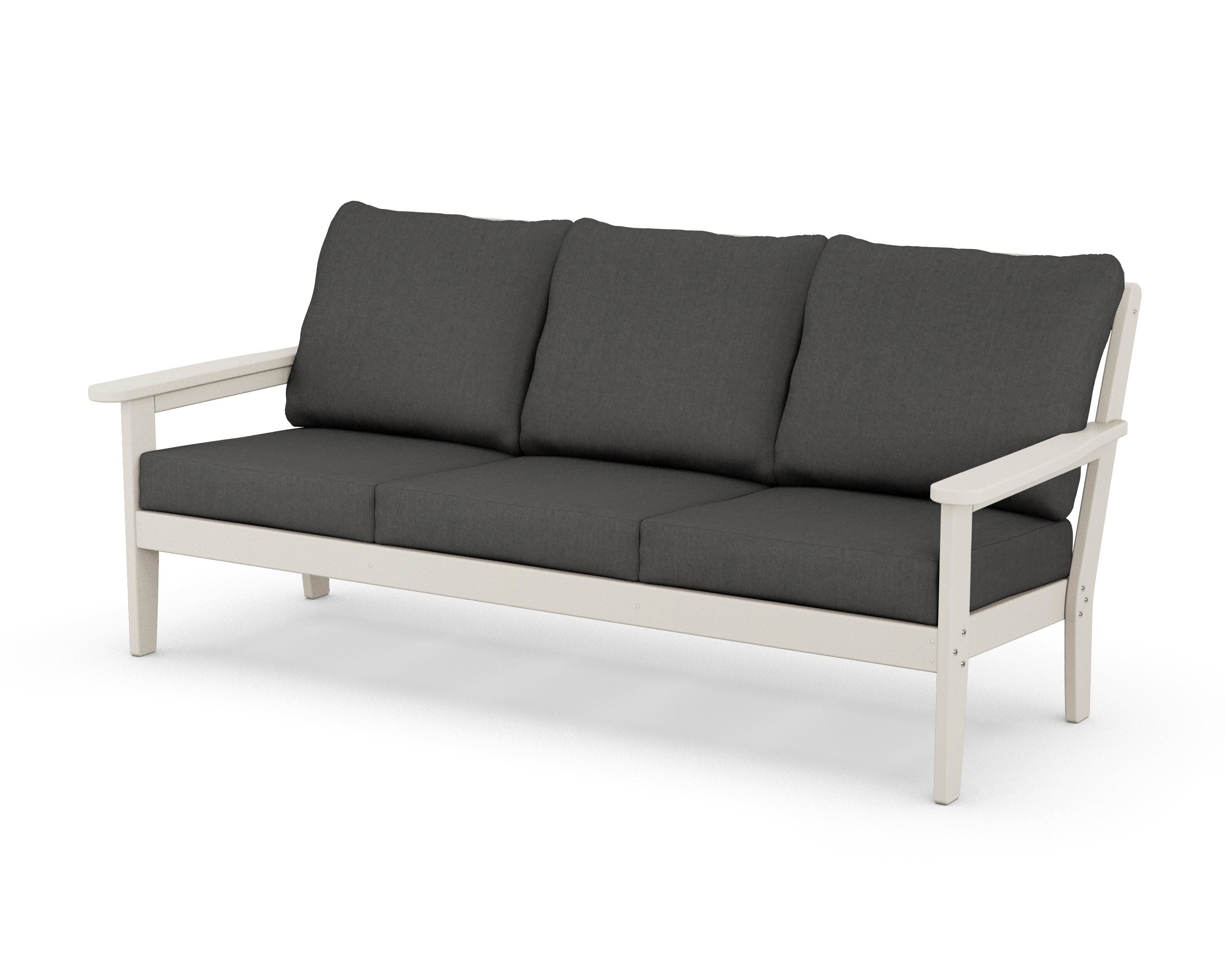 Cottage Deep Seating Sofa in Sand / Spectrum Carbon