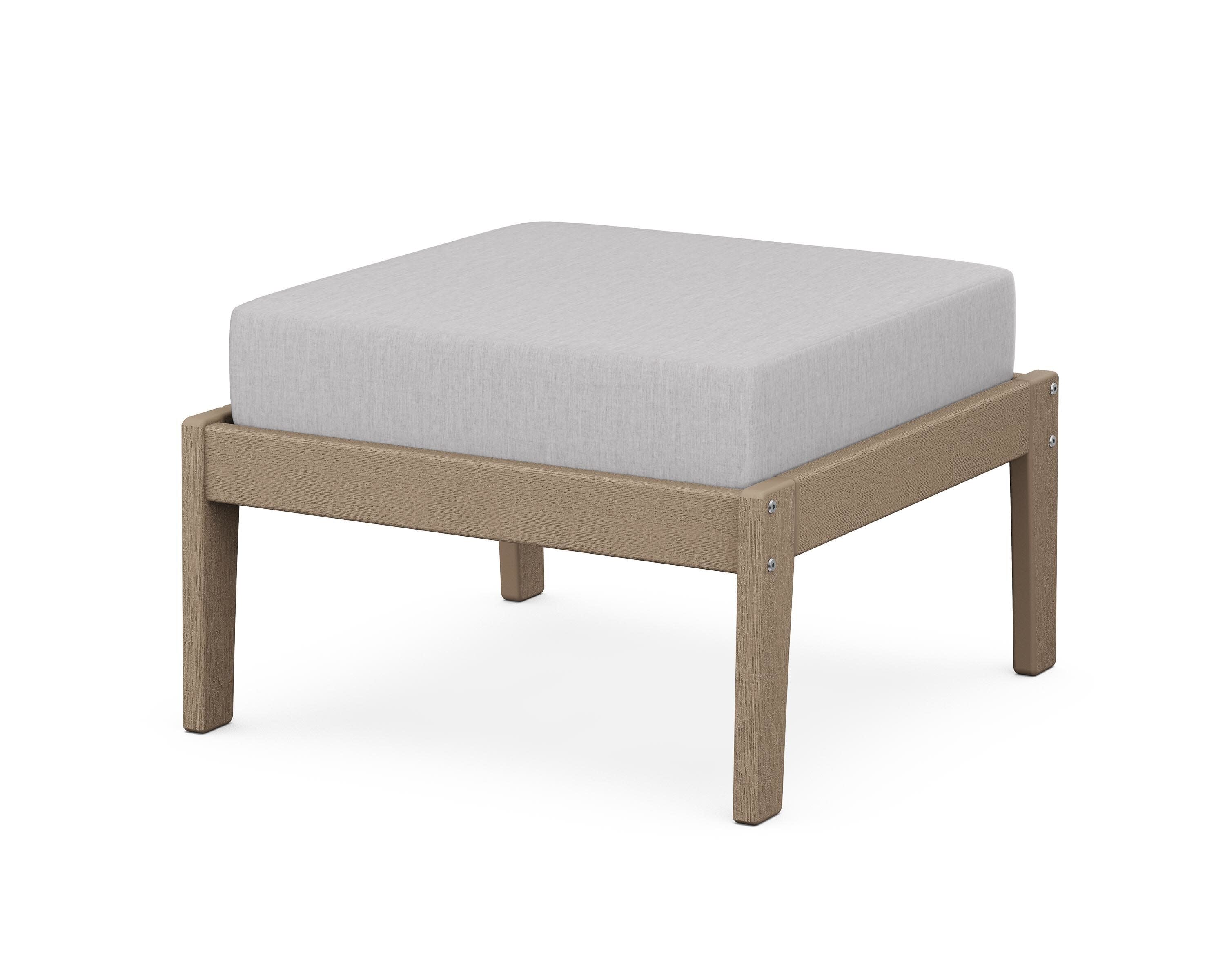 Deep Seating Ottoman in Vintage Sahara / Granite