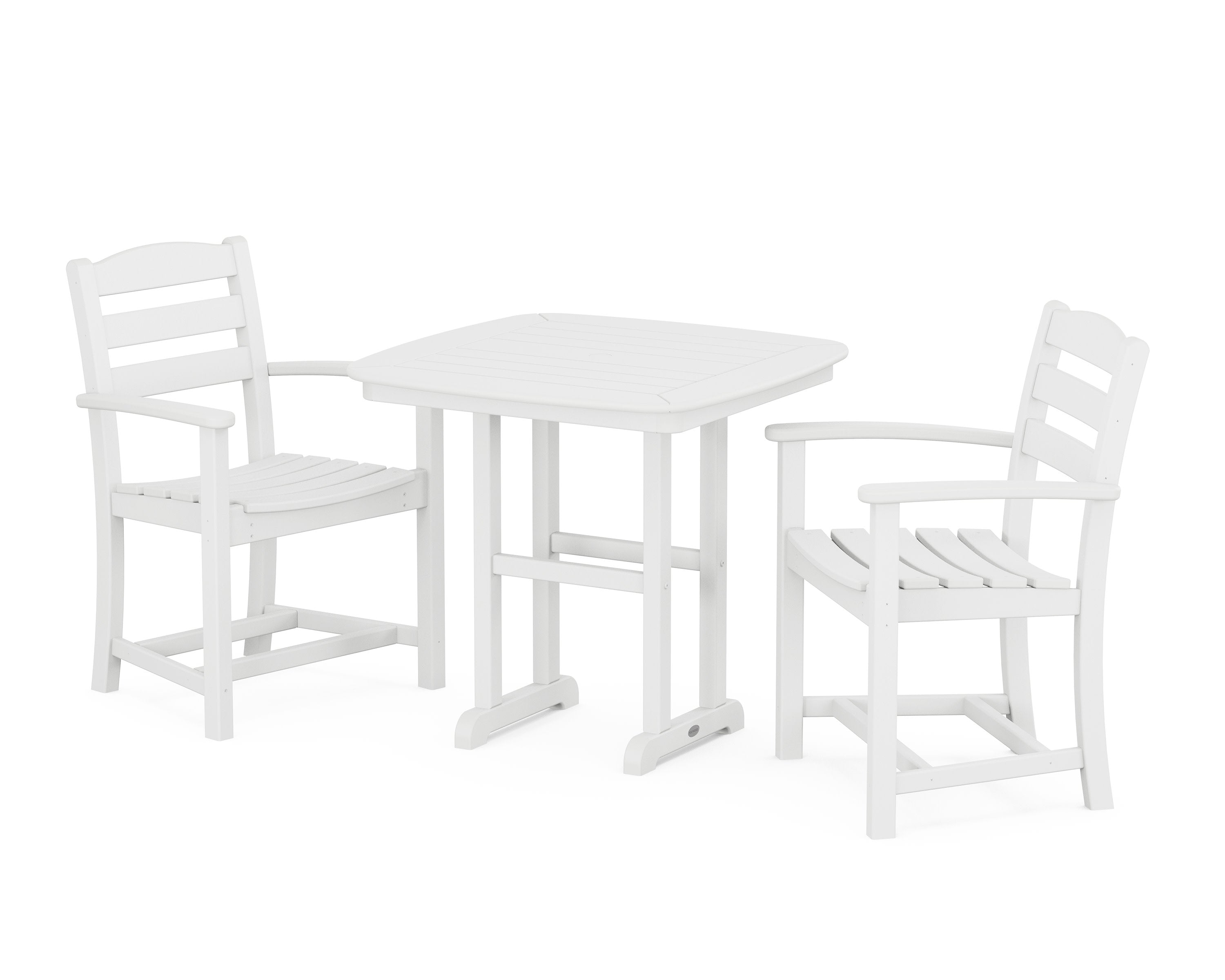 La Casa Caf 3-Piece Dining Set in White