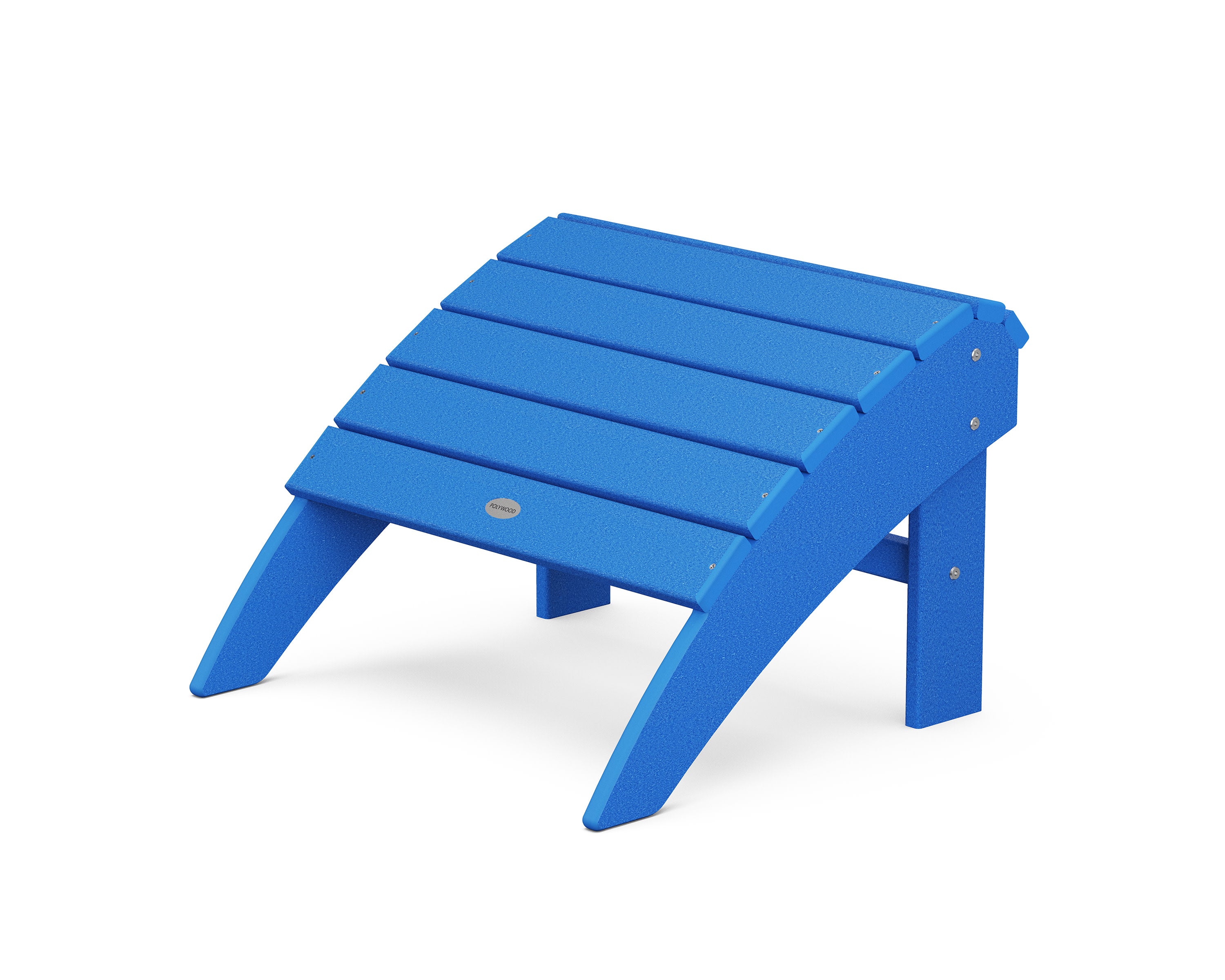 Vineyard Curveback Adirondack Ottoman in Pacific Blue