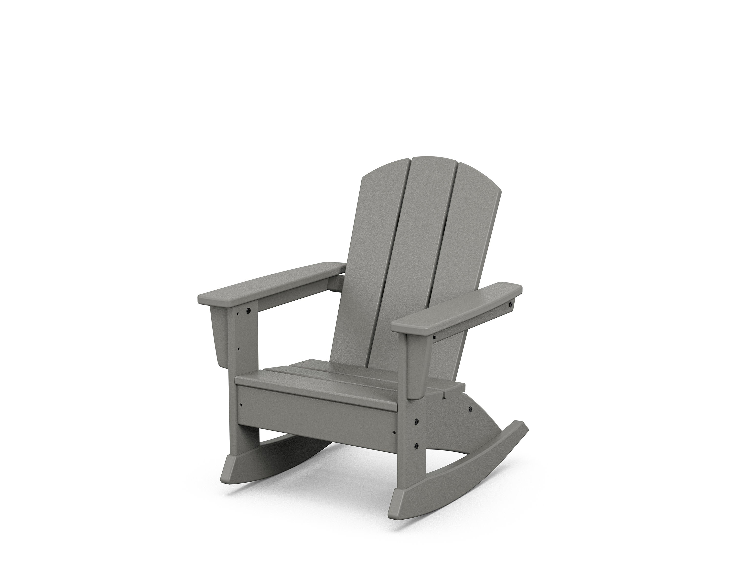 Kids Nautical Adirondack Rocking Chair in Slate Grey
