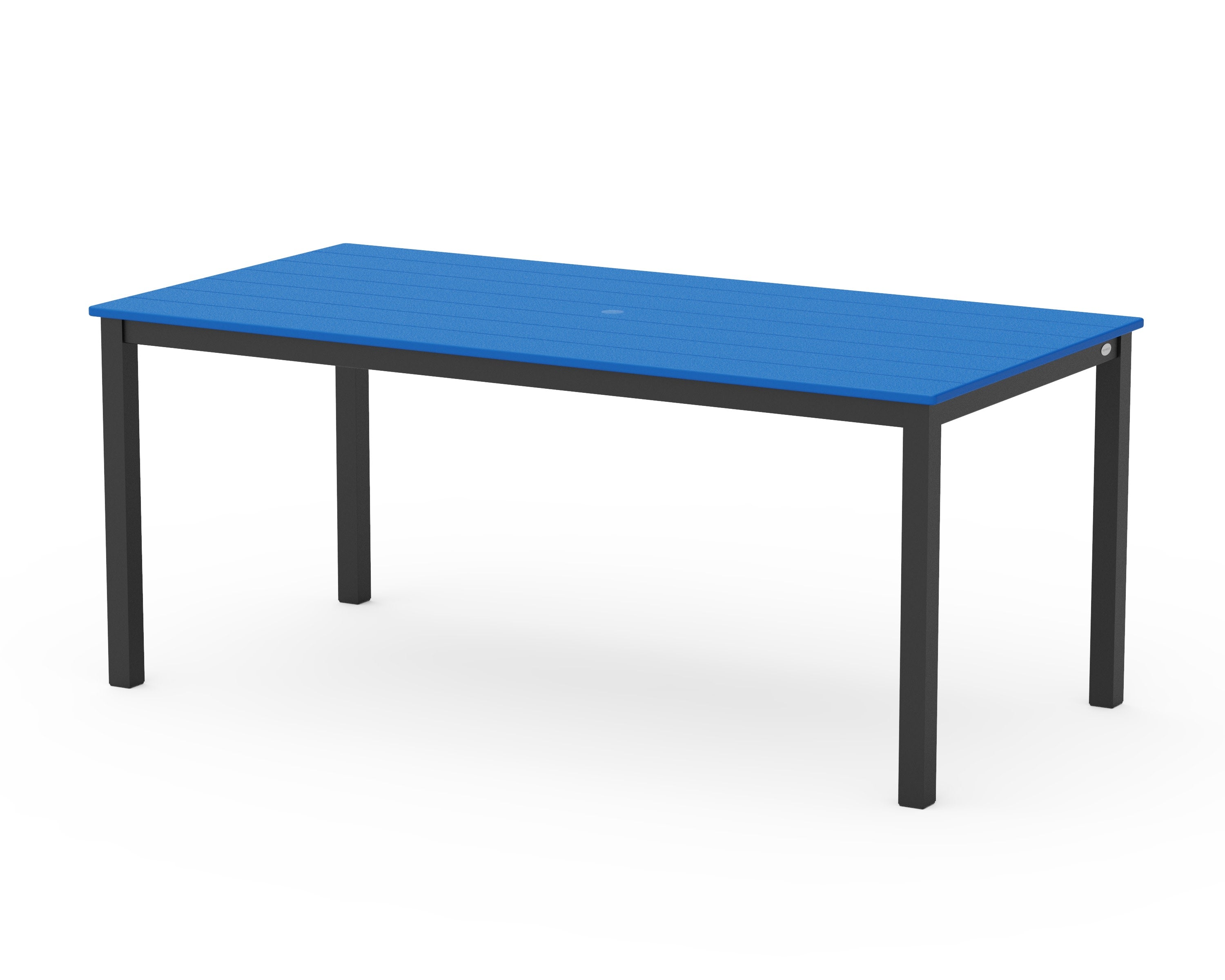 Main Street 36" x 72" Dining Table in Black / Pacific Blue