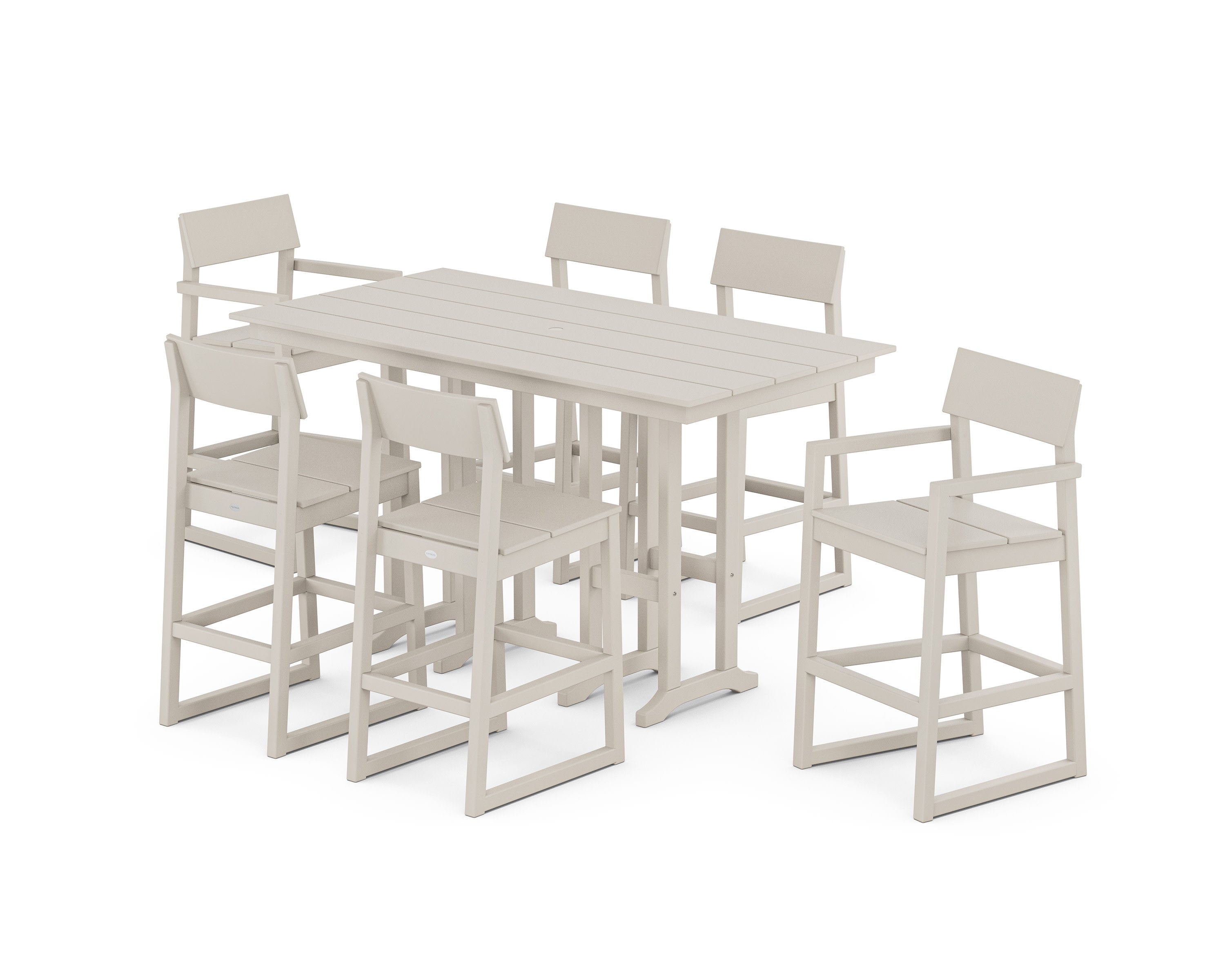 EDGE 7-Piece Farmhouse Bar Set in Sand