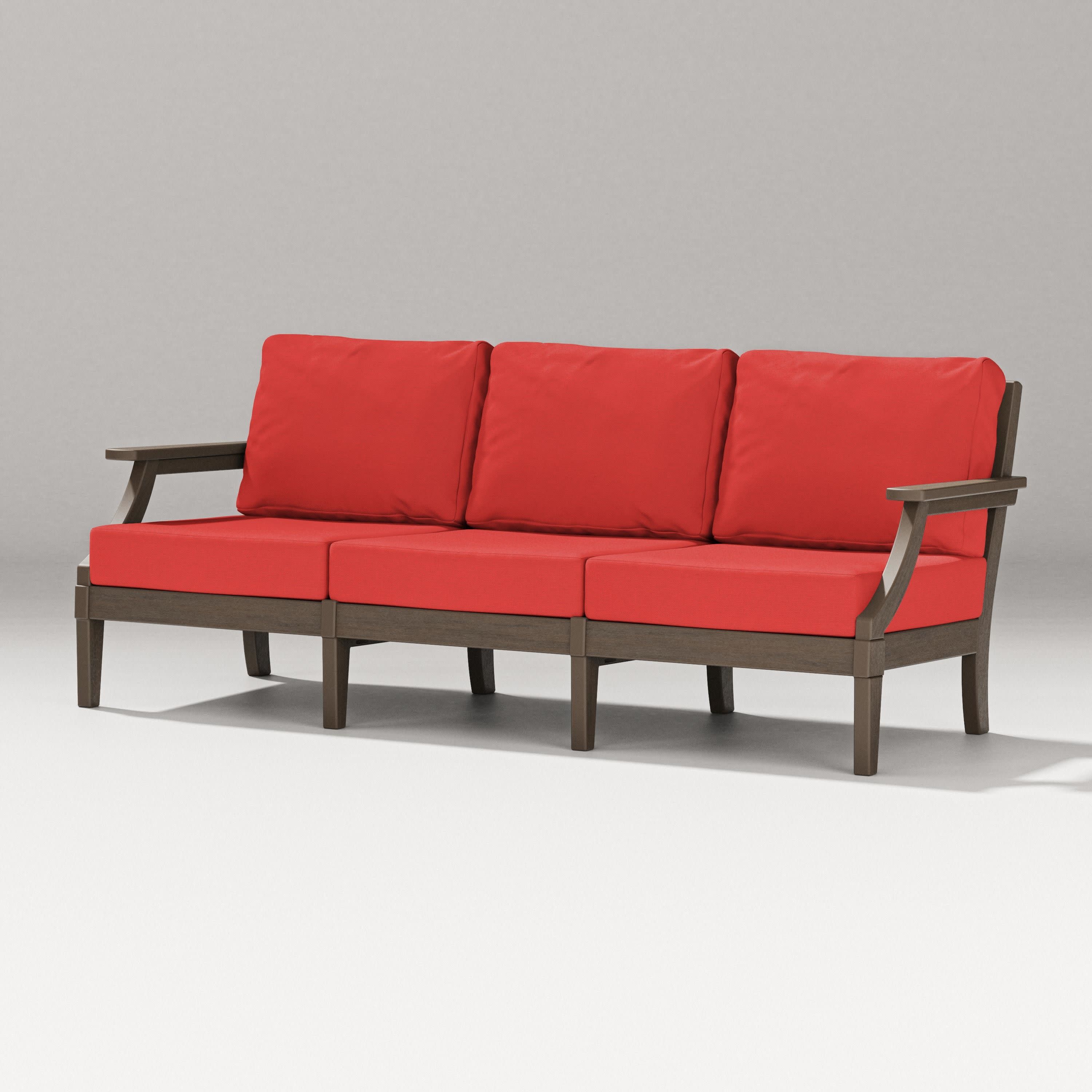 Estate Sofa in Kona / Crimson Linen