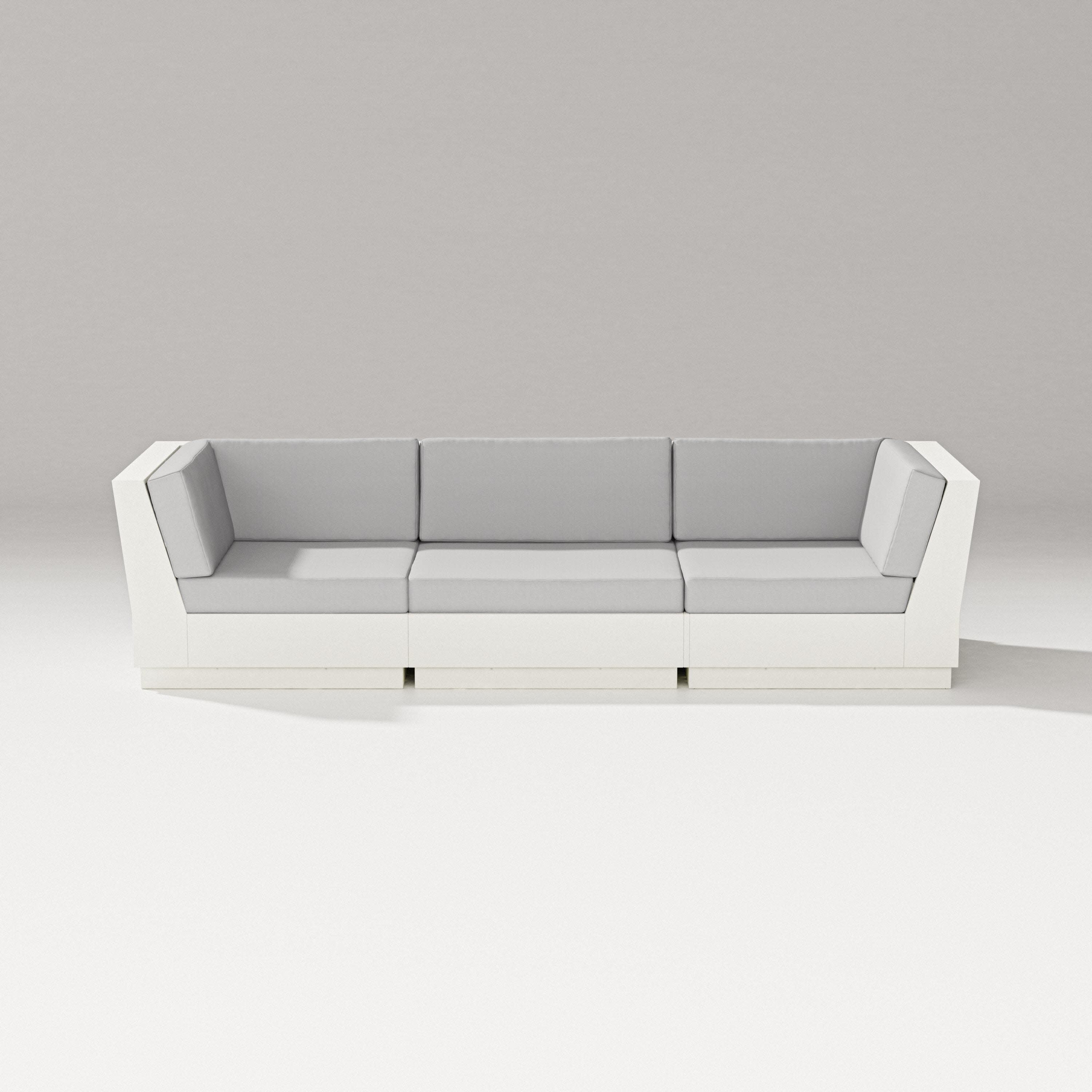 Elevate Sofa Sectional in Vintage White / Diamond in the Rough
