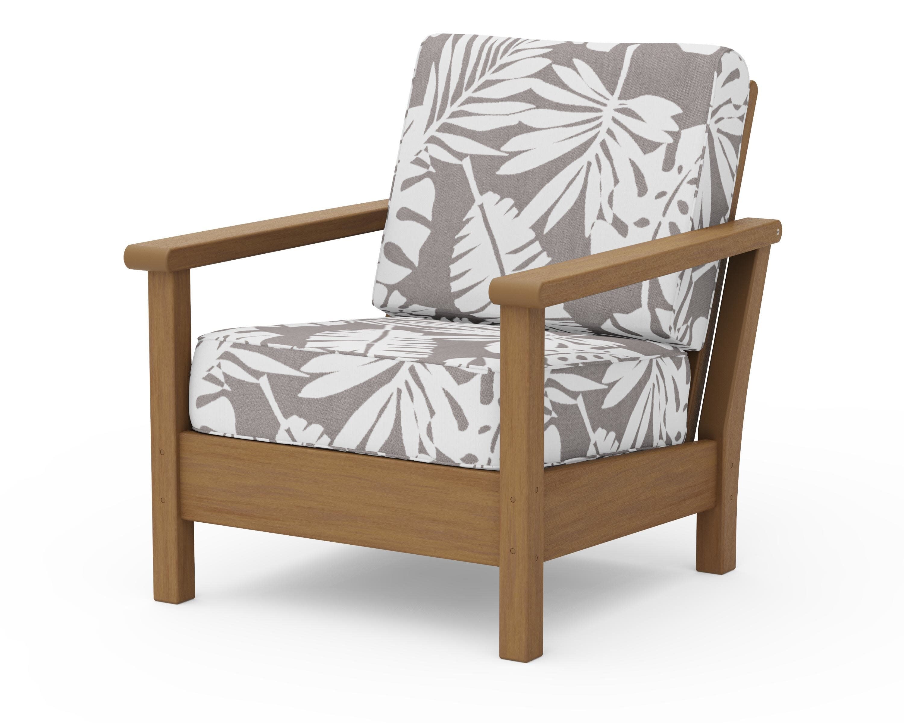 Harbour Deep Seating Chair in Natural / Leaf Grey Mist