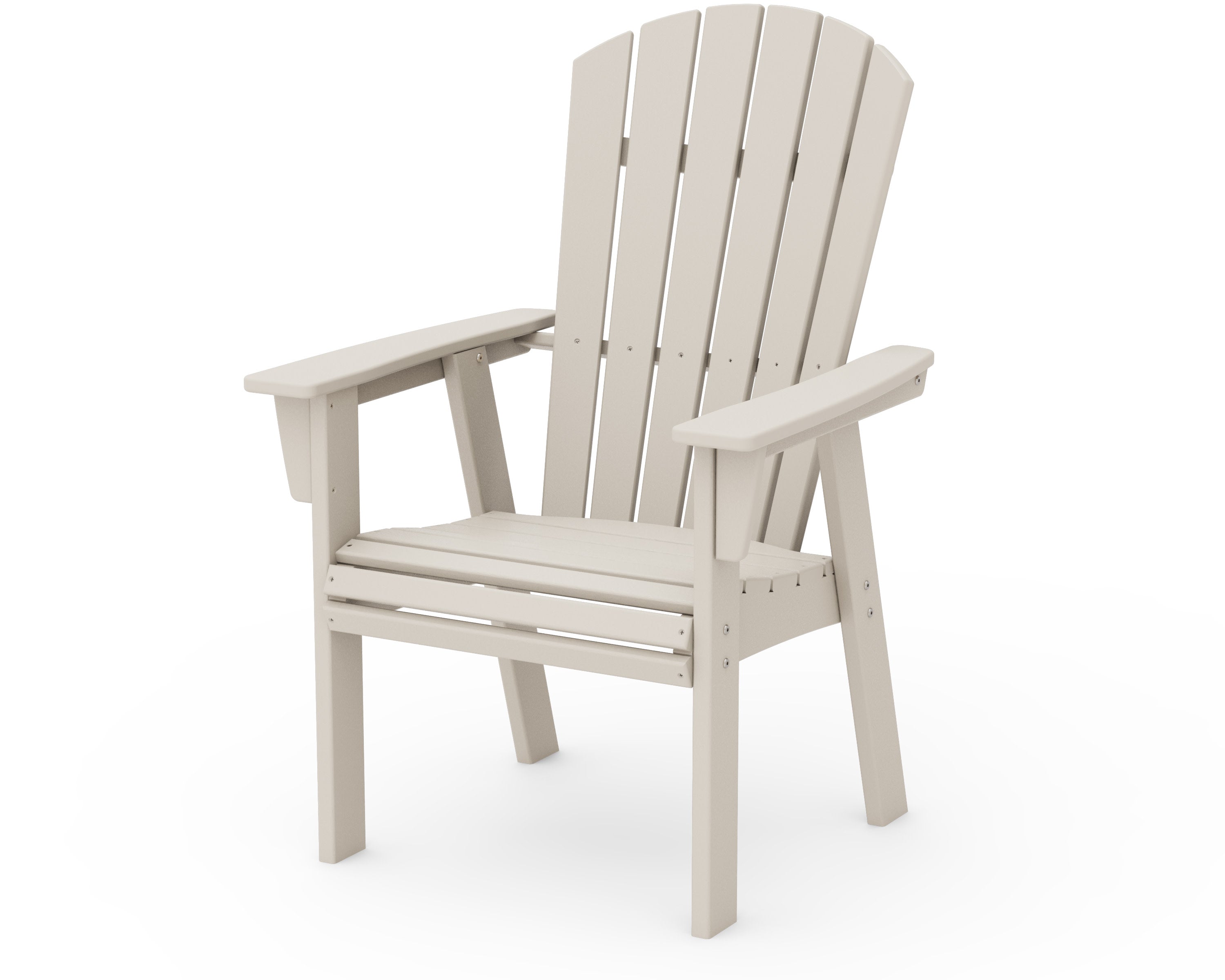 Nautical Curveback Adirondack Dining Chair in Sand