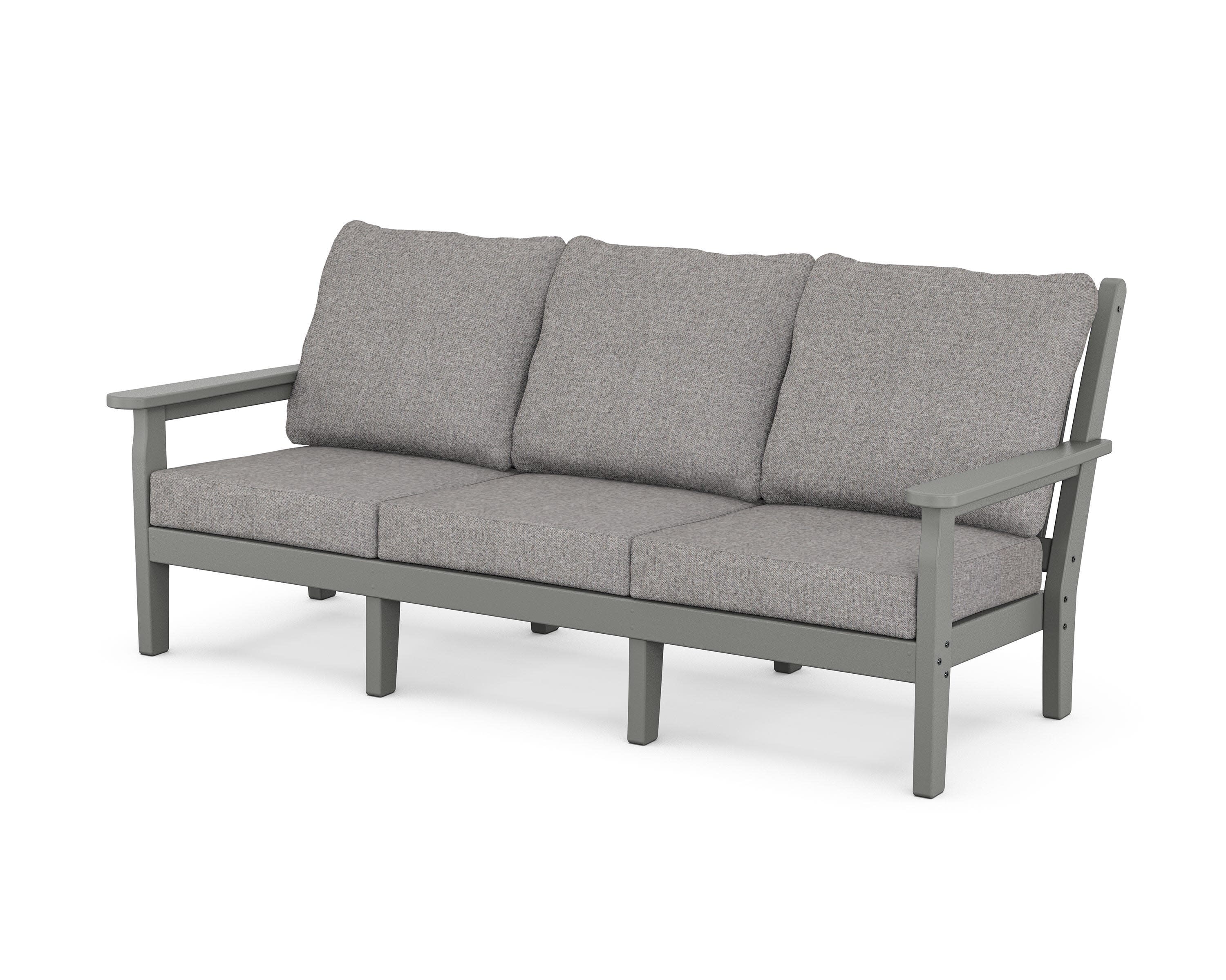 Chippendale Deep Seating Sofa in Slate Grey / Grey Mist