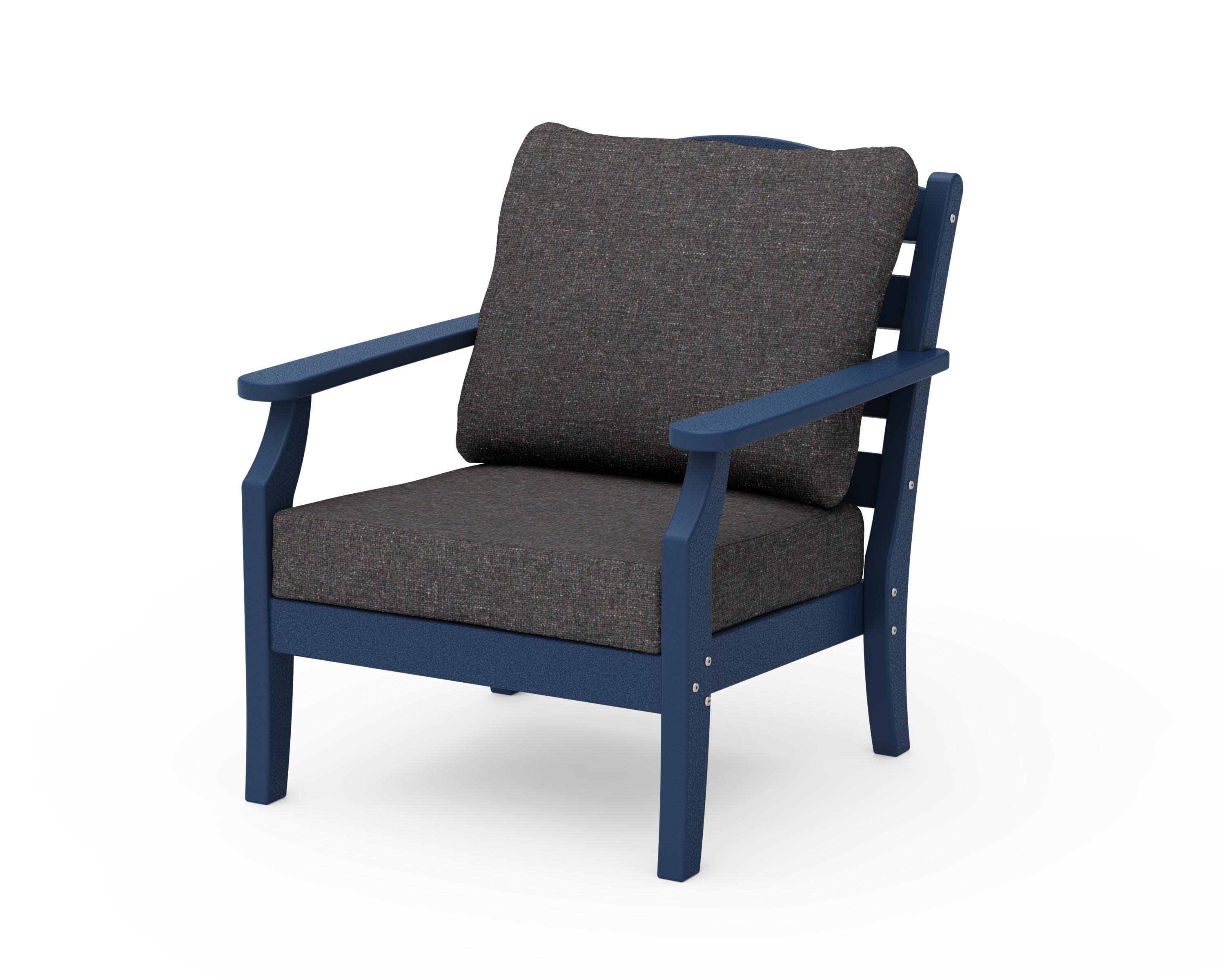 Savannah Deep Seating Chair in Navy / Ash Charcoal