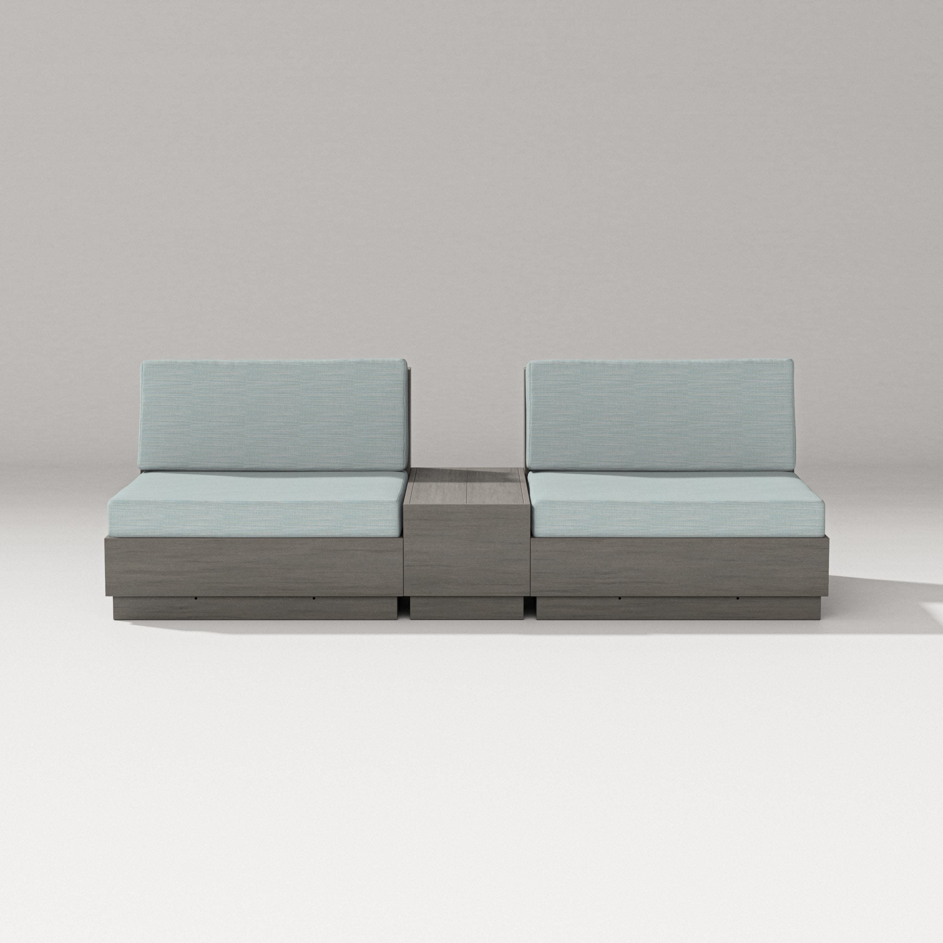 Elevate Lounge Chair Set in Driftwood / Soothe Mist