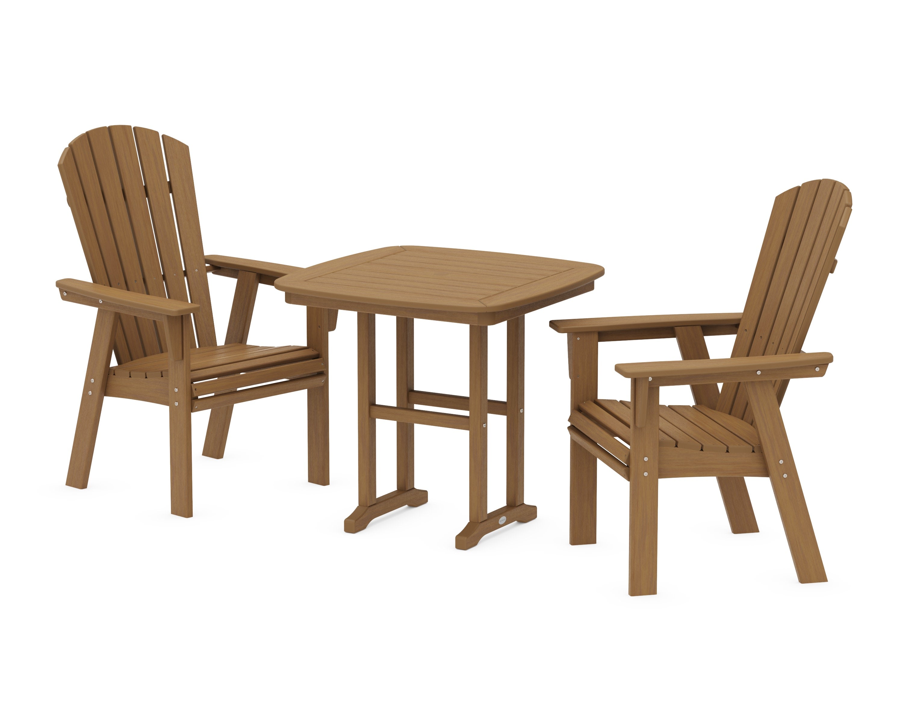 Nautical Adirondack 3-Piece Dining Set in Natural