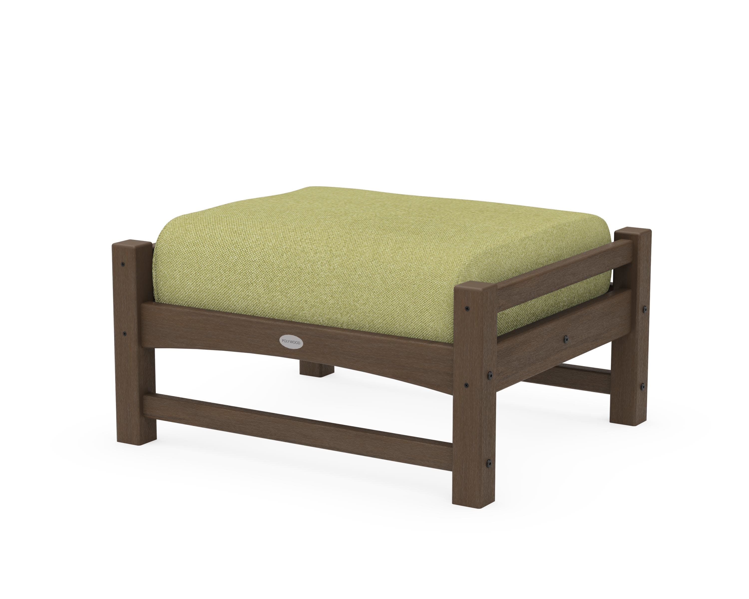 Club Ottoman in Kona / Chartreuse Boucle