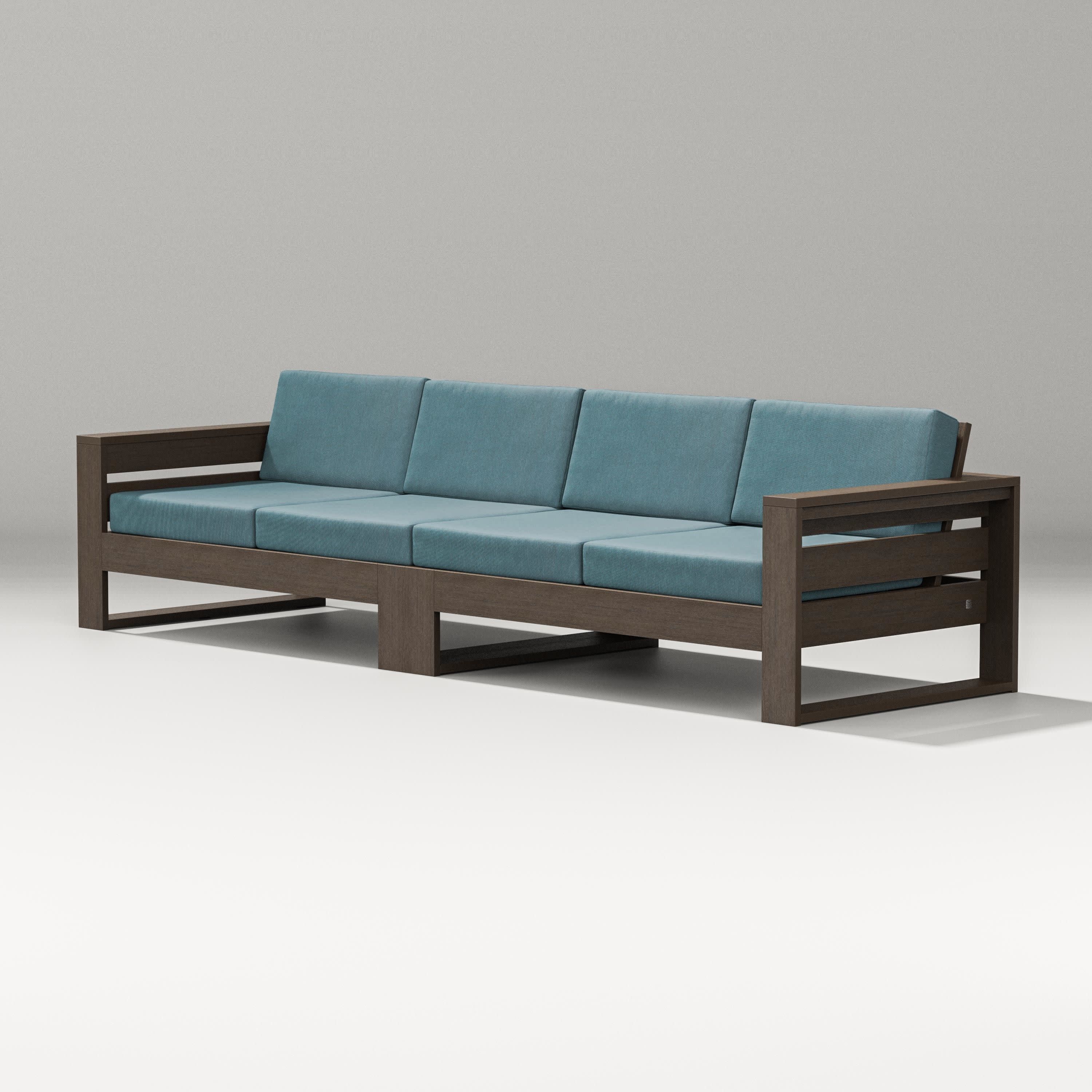 Latitude Straight Sectional in Kona / Ocean Teal