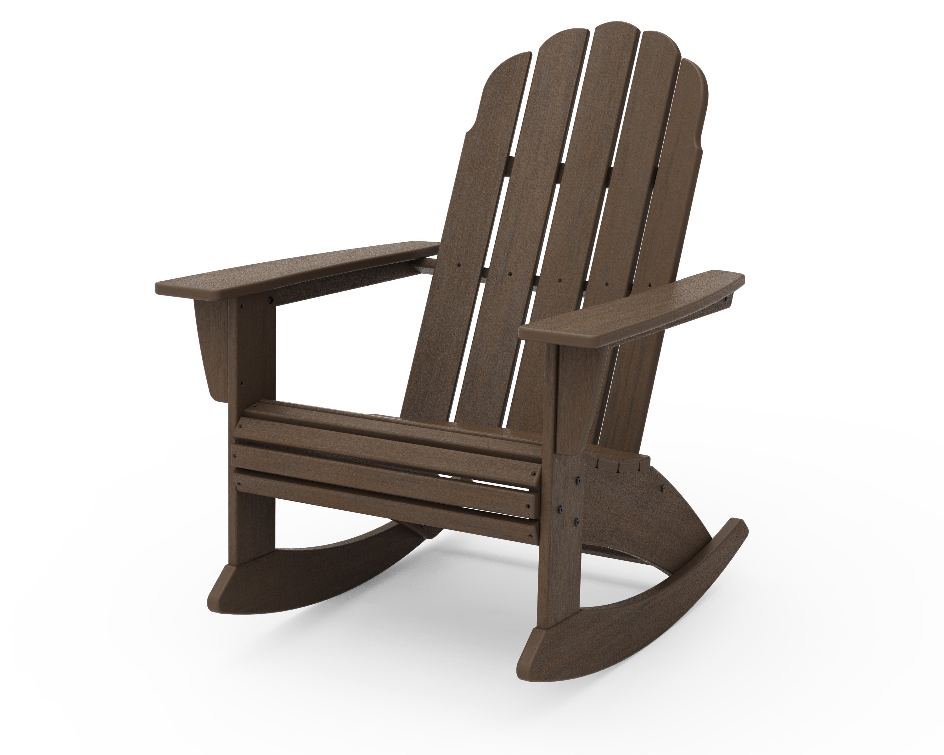 Vineyard Curveback Adirondack Rocking Chair in Kona