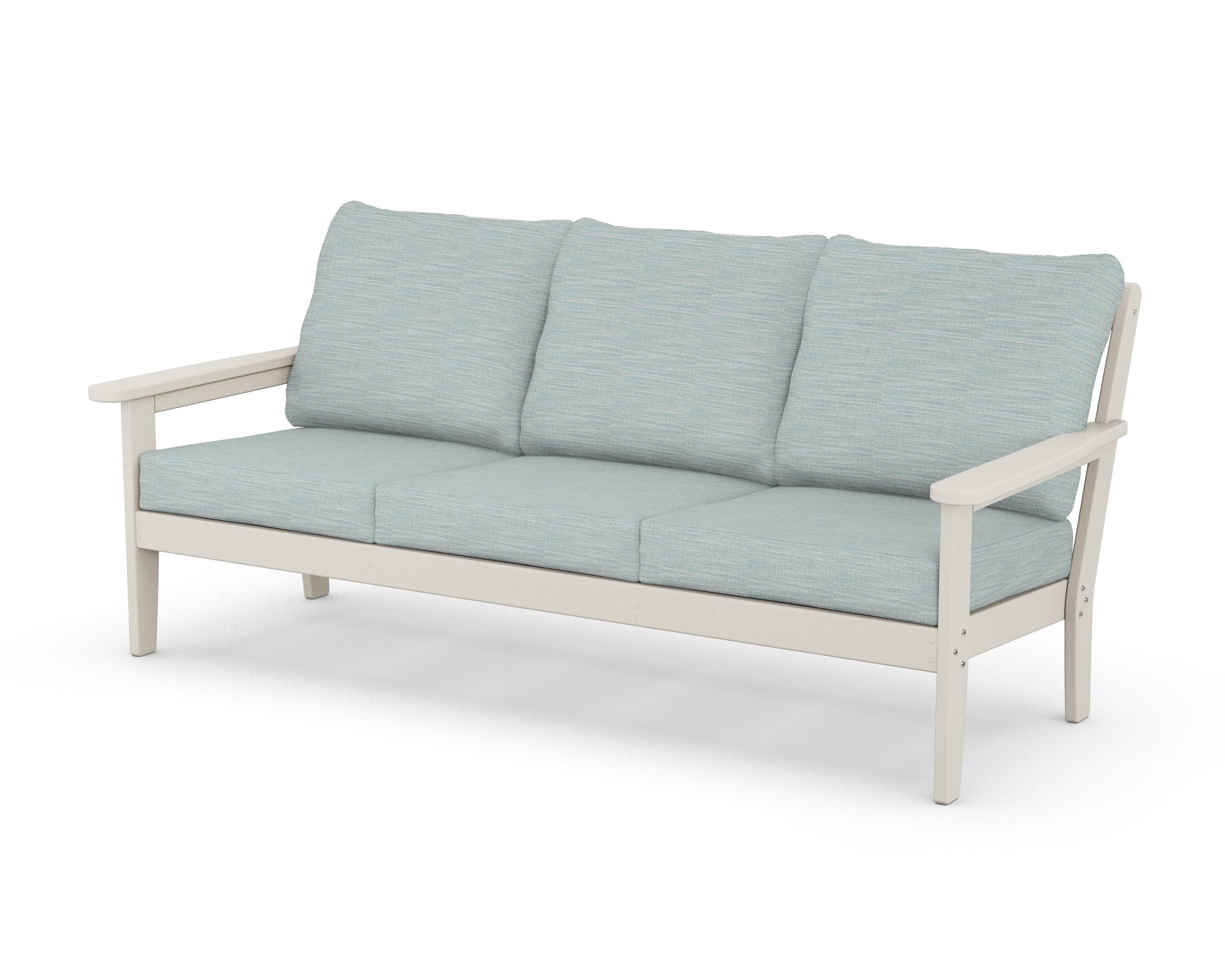 Cottage Deep Seating Sofa in Sand / Soothe Mist