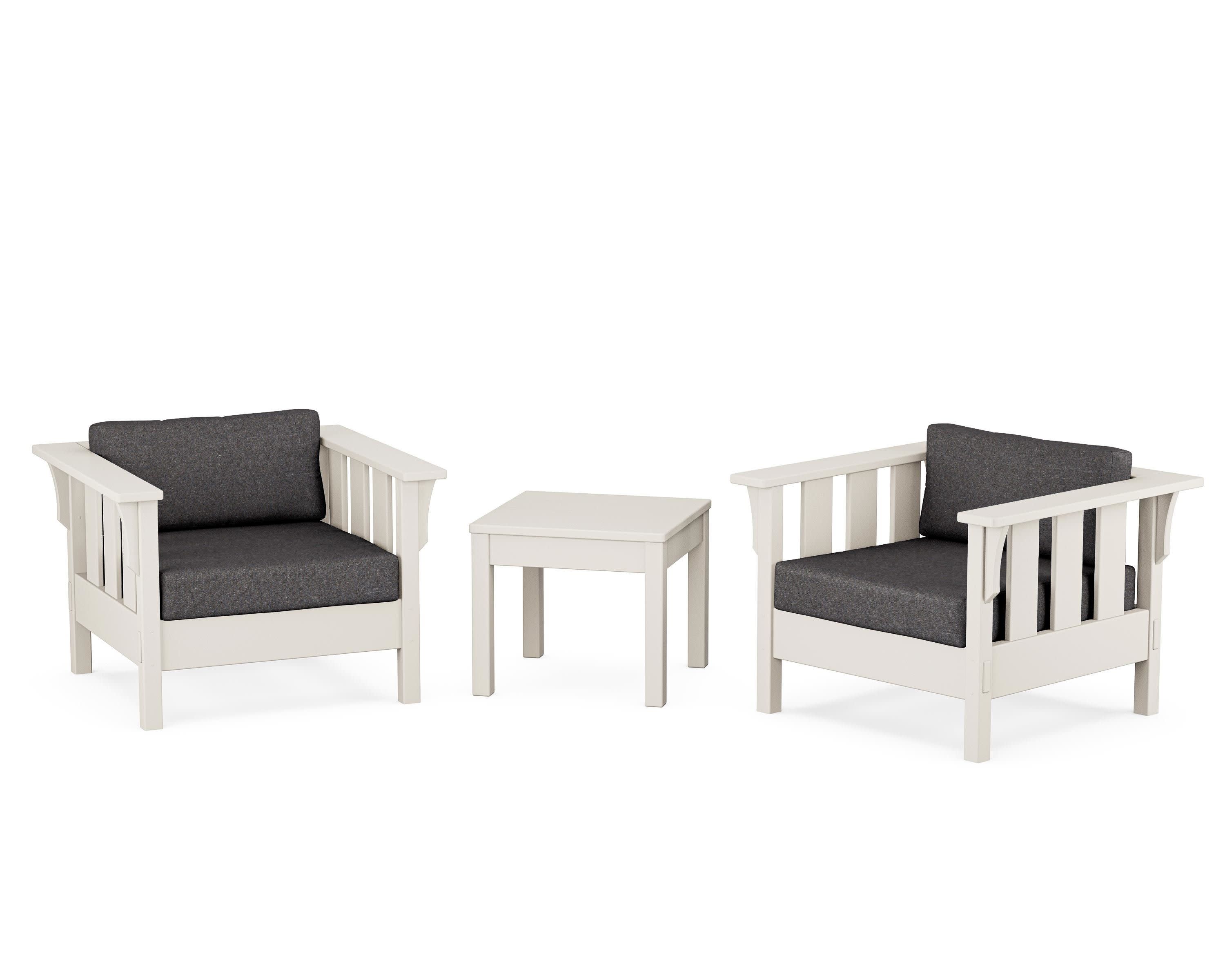 Acadia 3-Piece Deep Seating Set in Sand / Ash Charcoal
