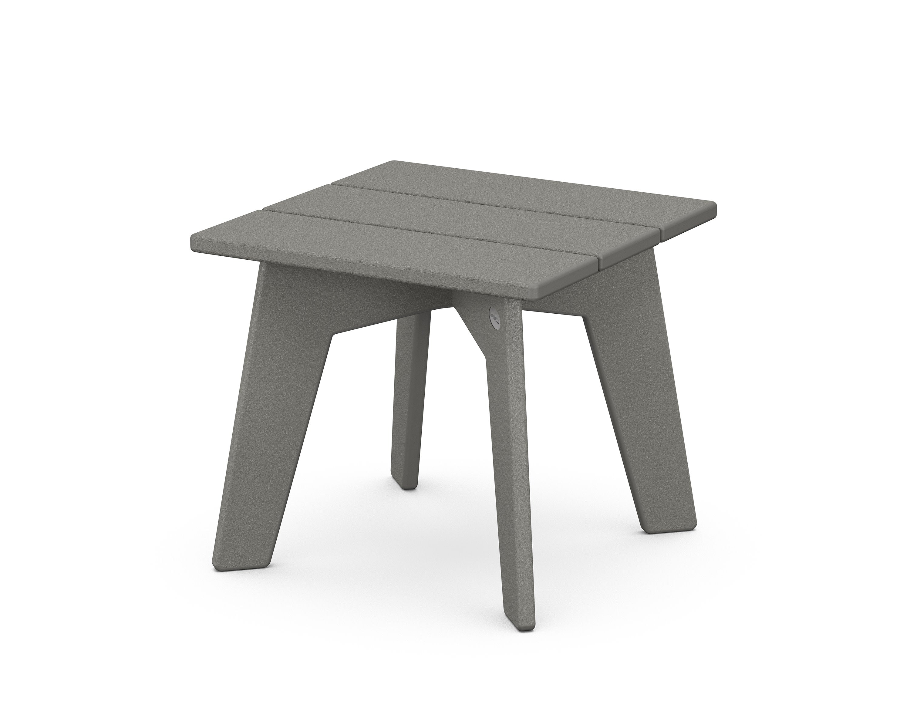 Riviera Modern Side Table in Slate Grey