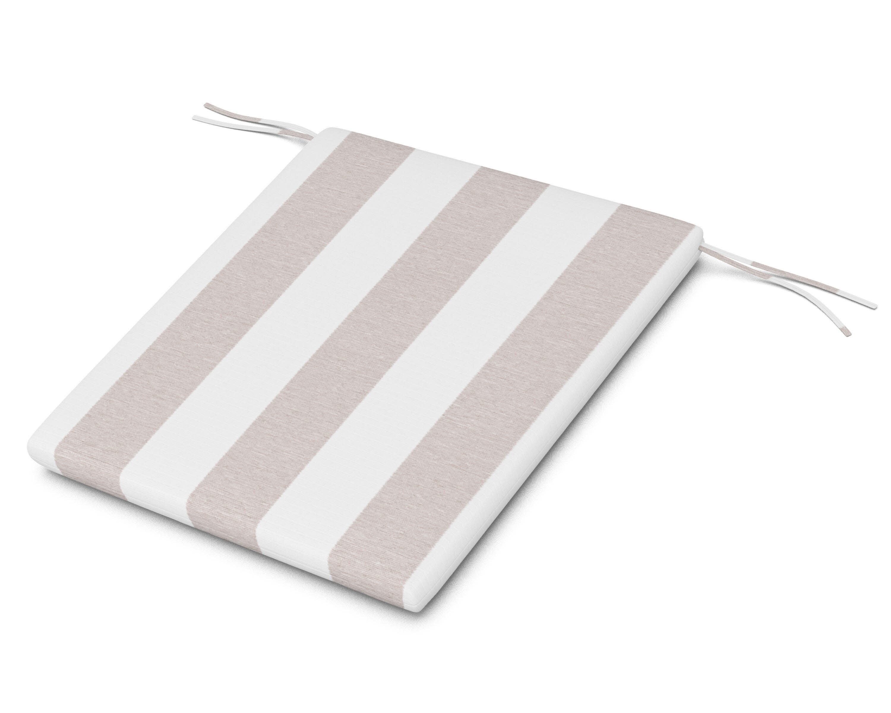 AL100 Seat Pad in Cabana Stripe Dune Burlap