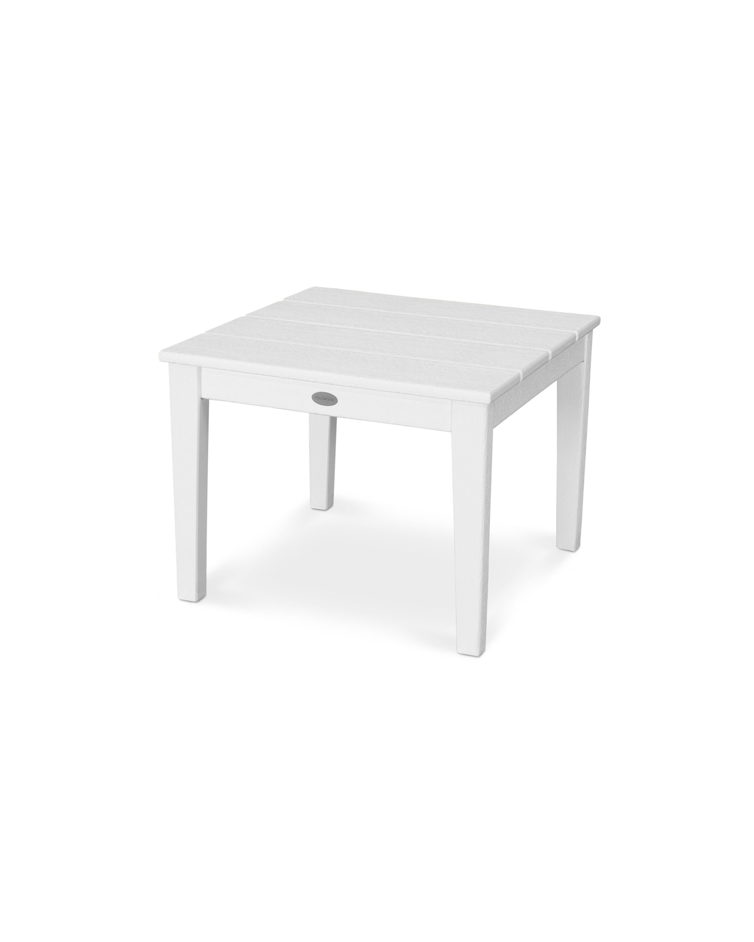 Newport 22" End Table in Vintage White