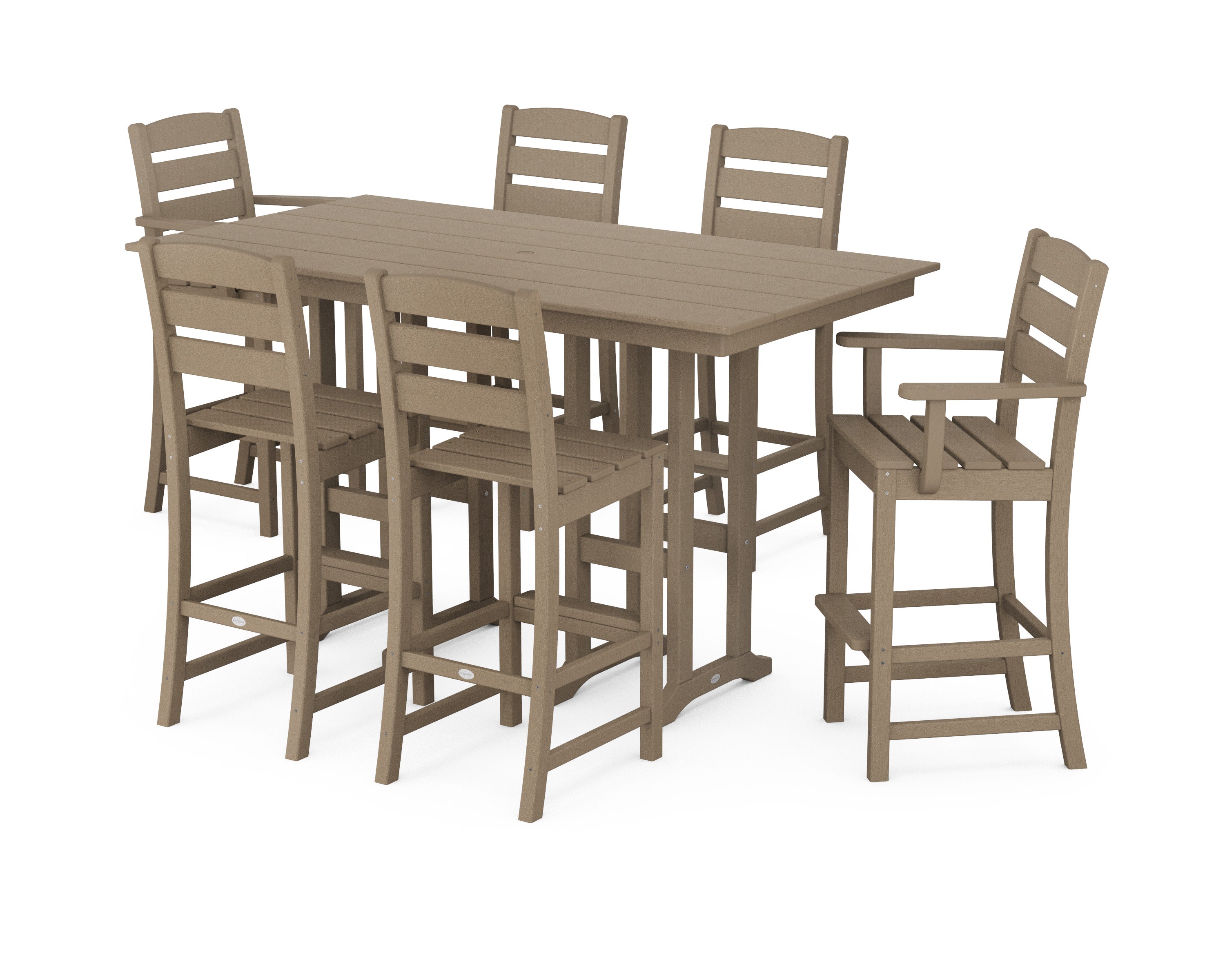 Lakeside 7-Piece Bar Set in Vintage Sahara