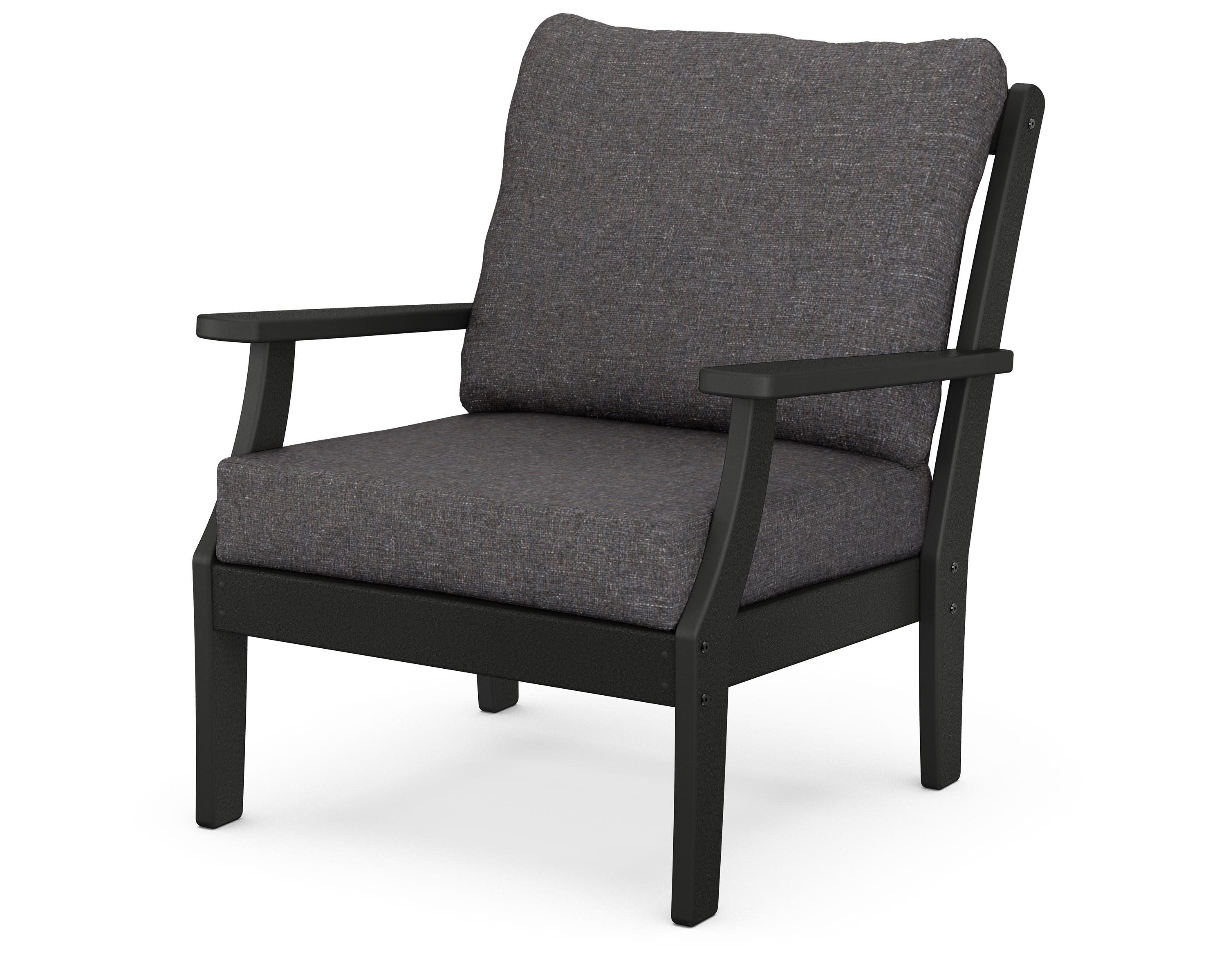 Braxton Deep Seating Chair in Black / Ash Charcoal