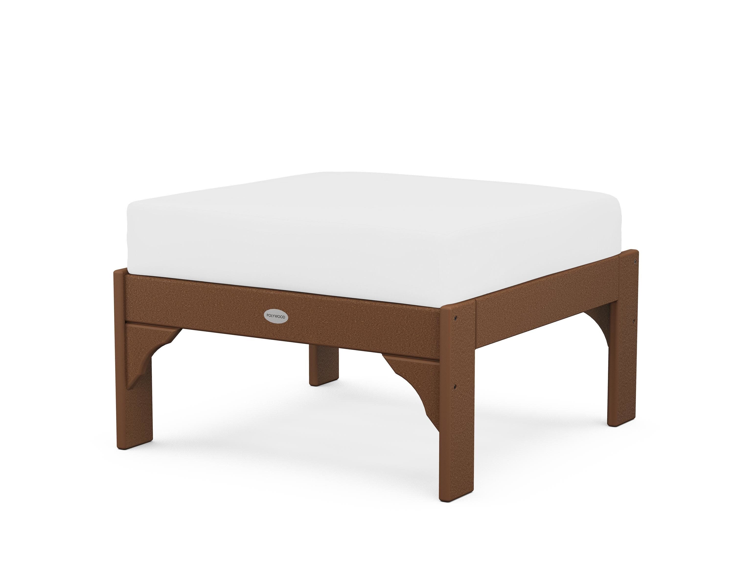 Vineyard Deep Seating Ottoman in Teak / Natural