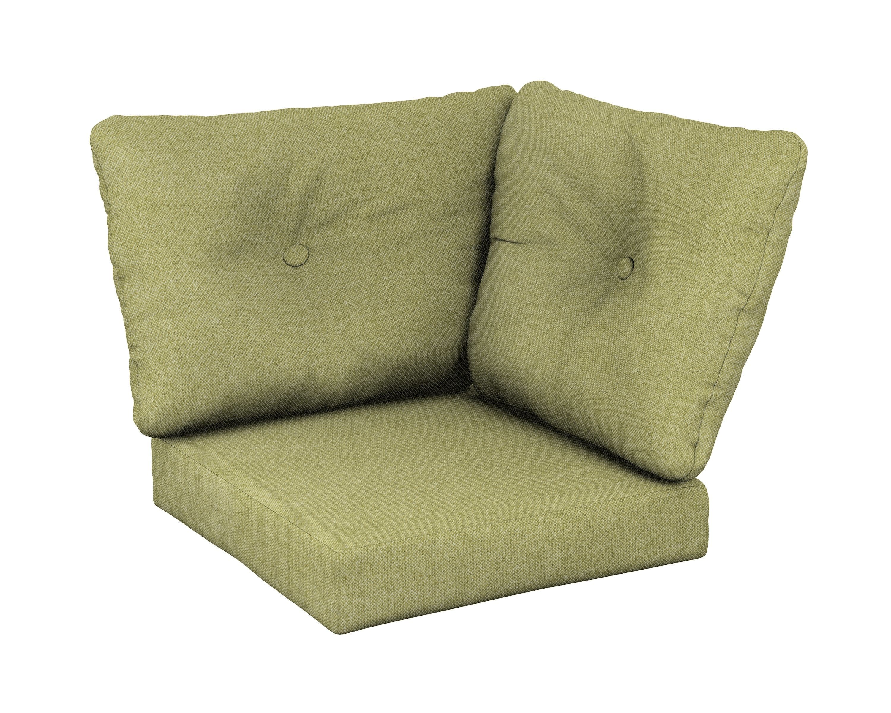 Modular Corner Cushion in Chartreuse Boucle