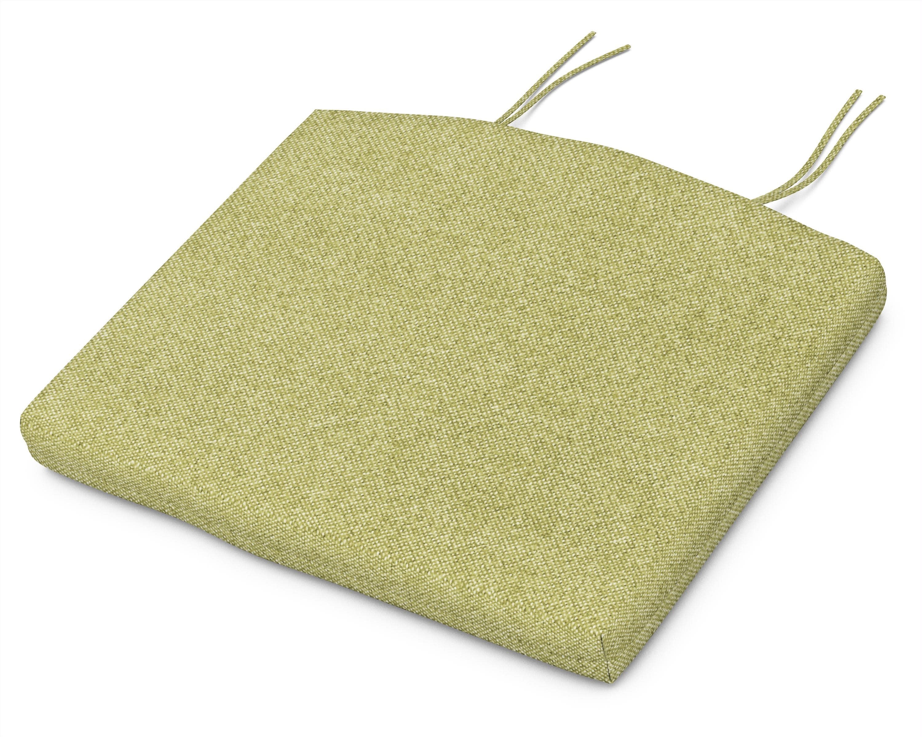 Seat Cushion - 19.06"D x 22.12"W x 2.5"H in Chartreuse Boucle