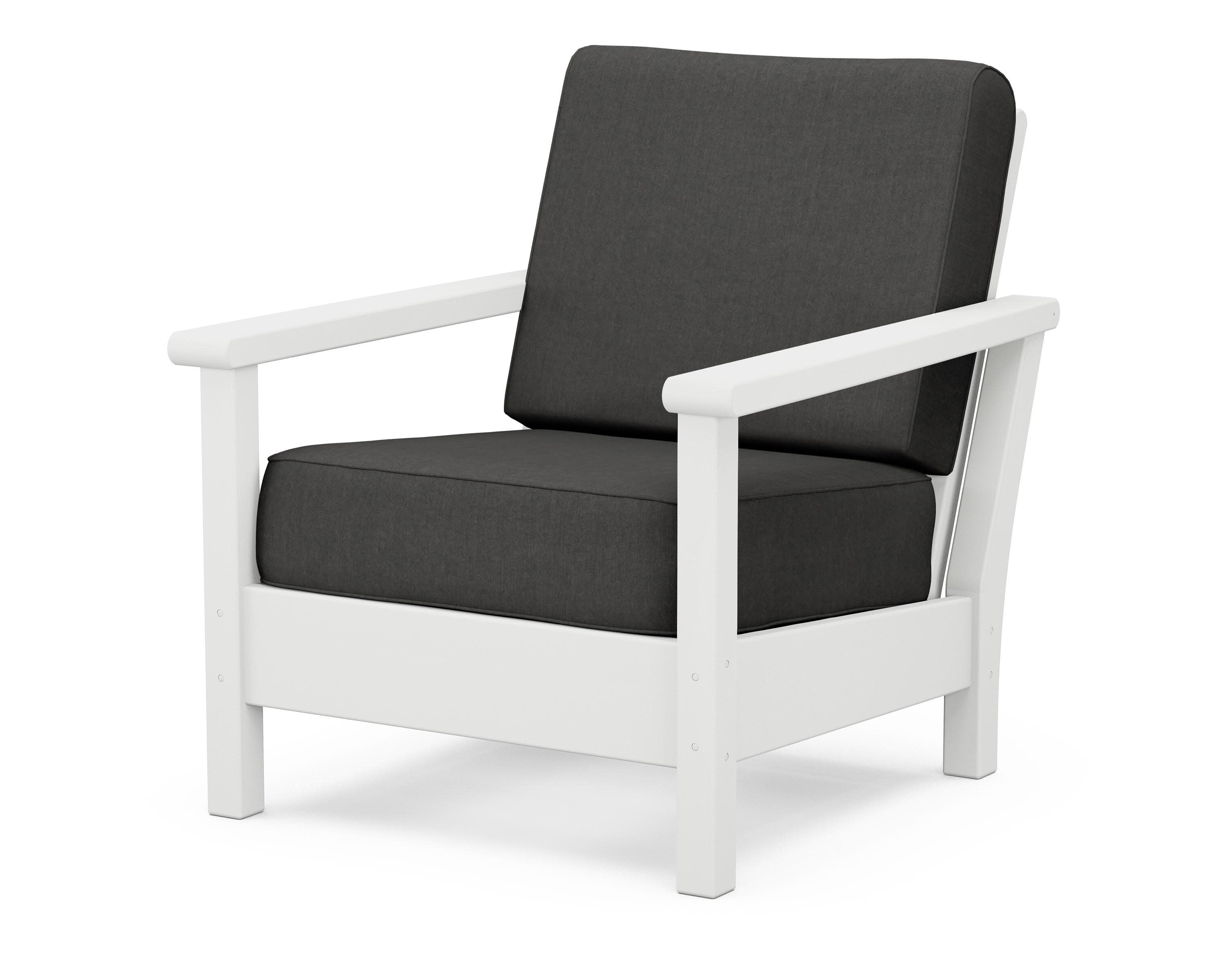Harbour Deep Seating Chair in White / Spectrum Carbon