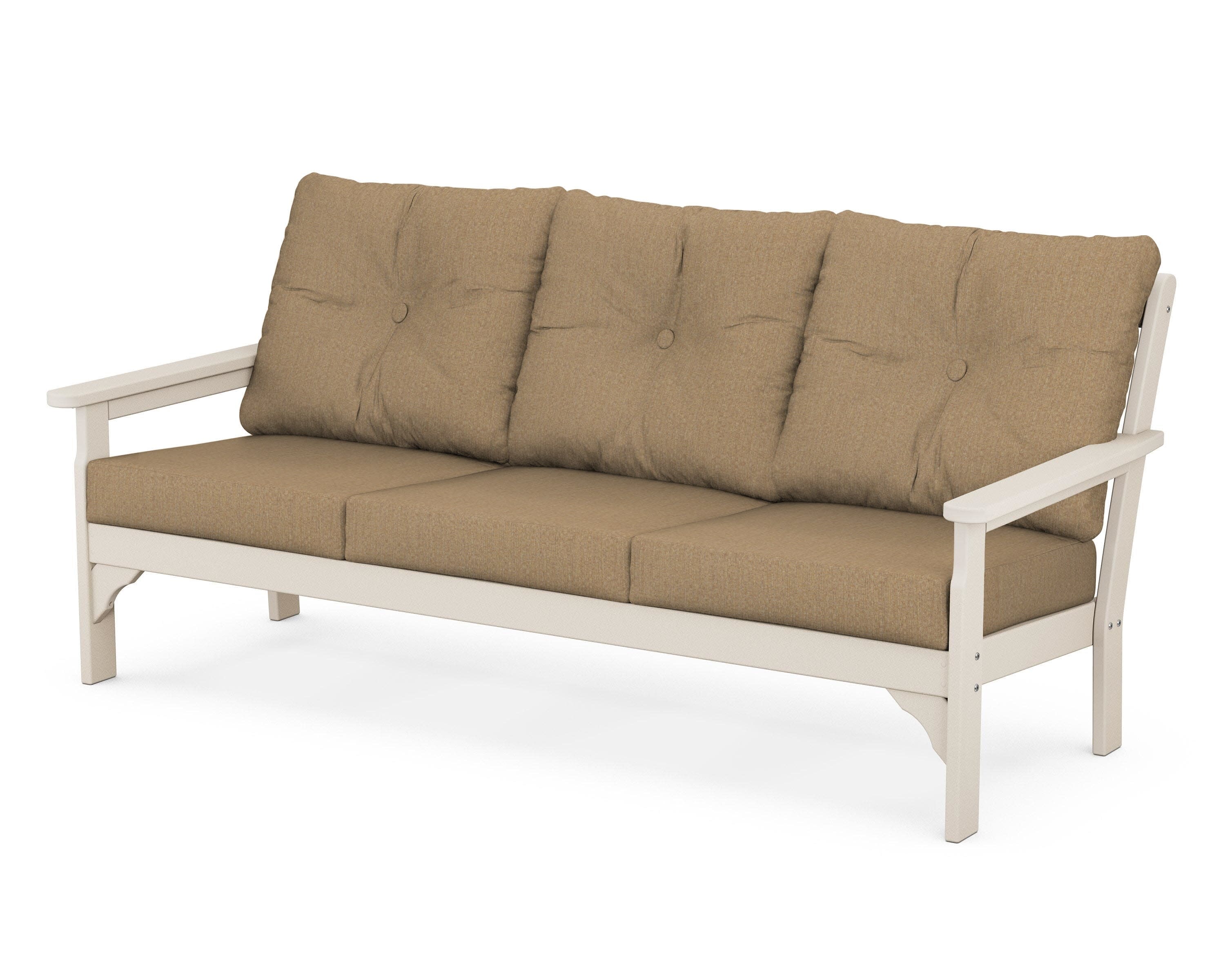 Vineyard Deep Seating Sofa in Sand / Sesame