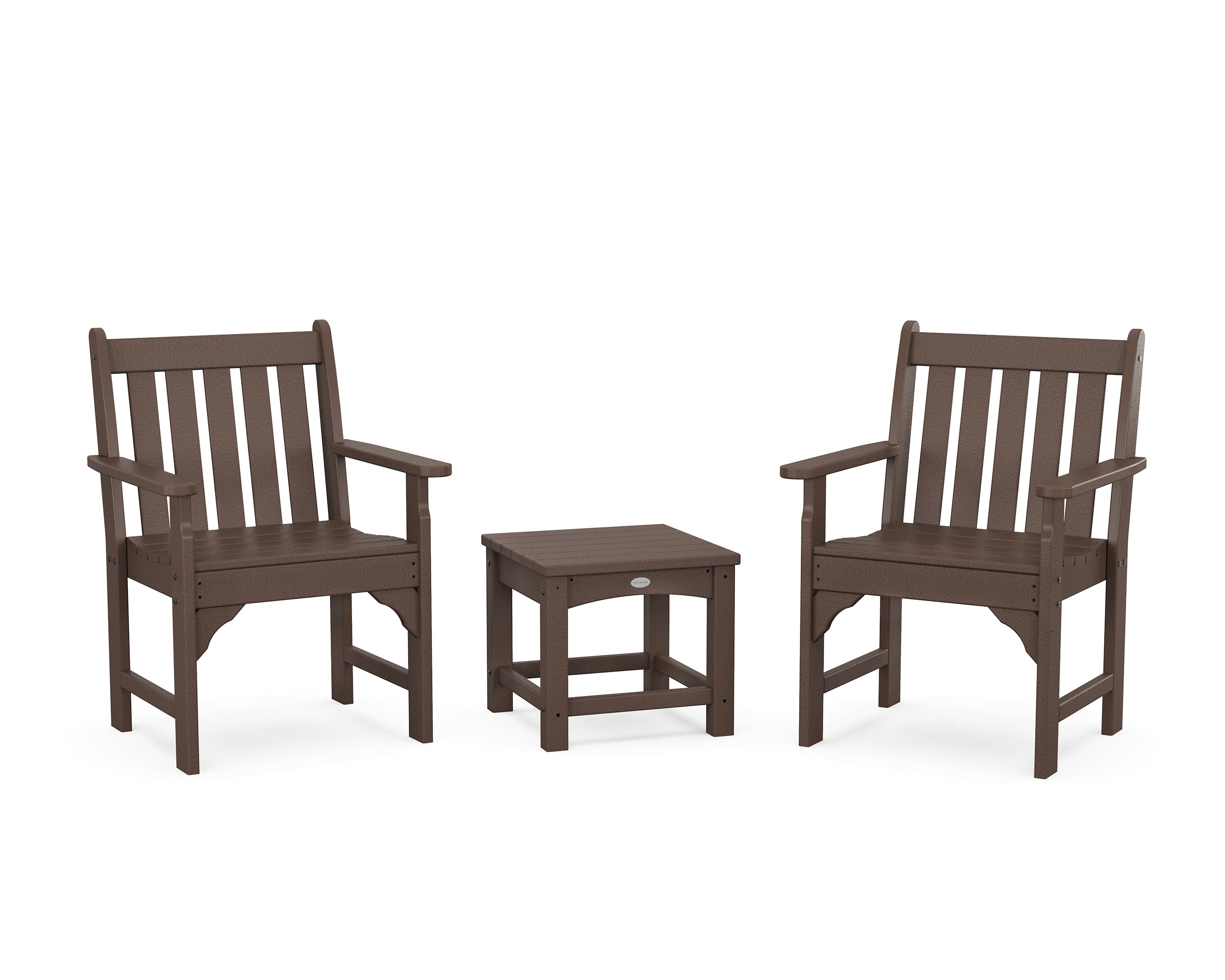 Vineyard 3-Piece Garden Chair Set in Mahogany