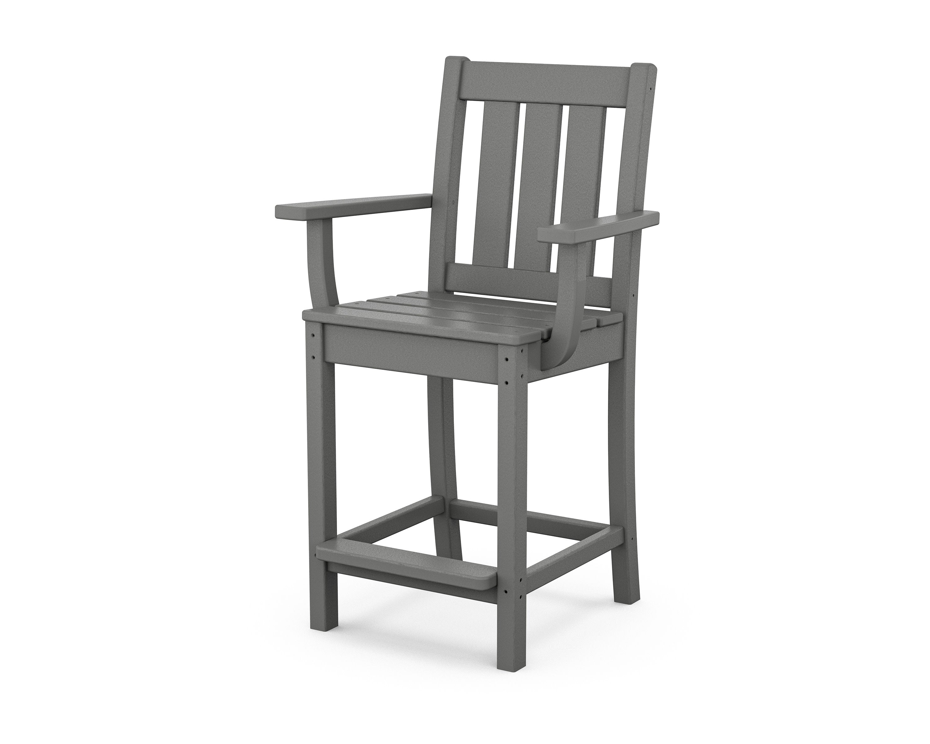 Oxford Counter Arm Chair in Slate Grey