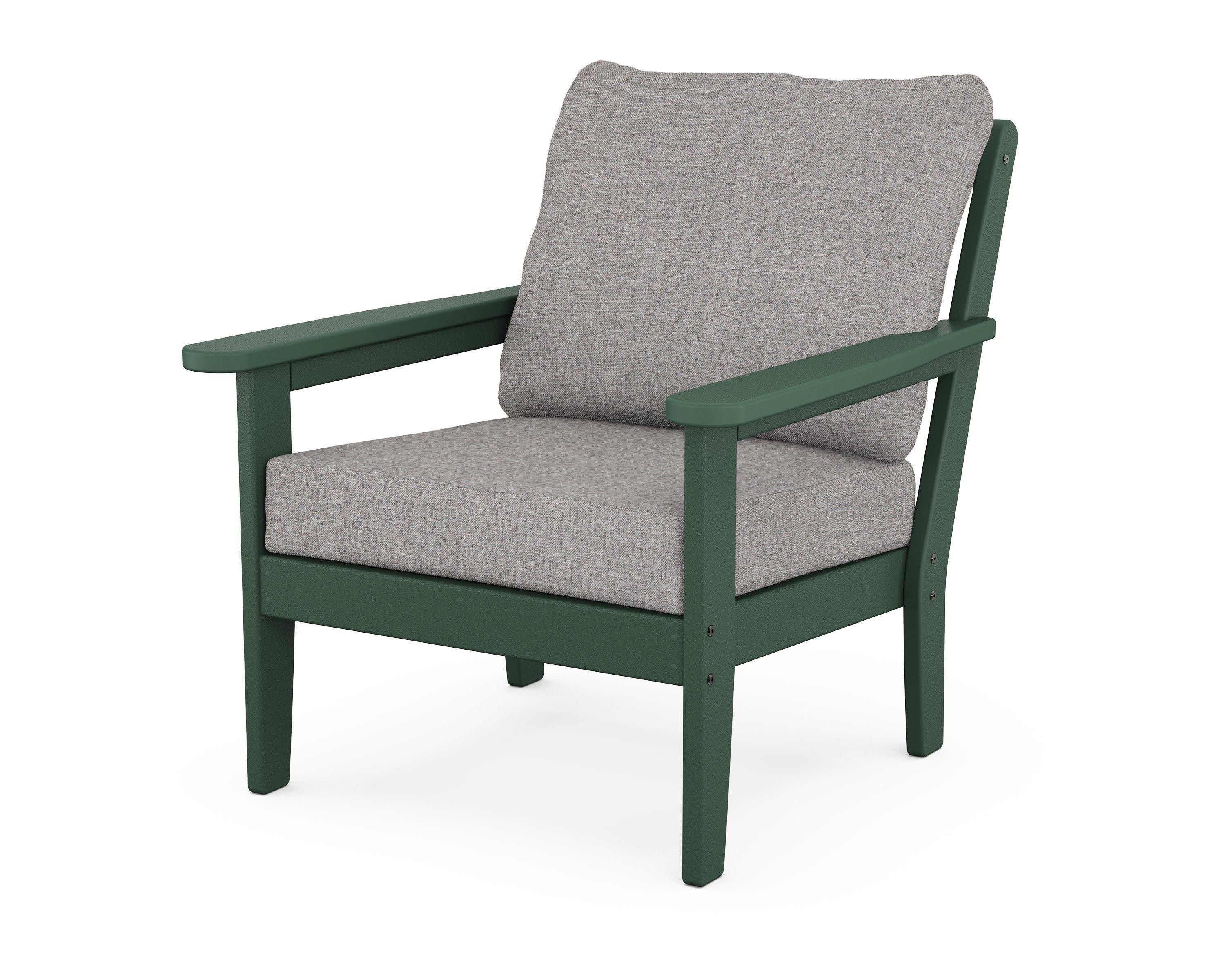Cottage Deep Seating Chair in Green / Grey Mist