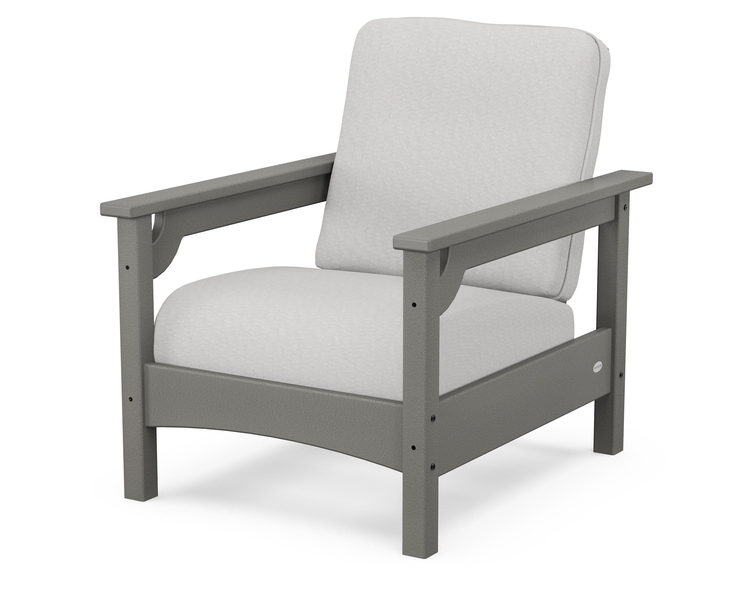 Club Chair in Slate Grey / Diamond in the Rough