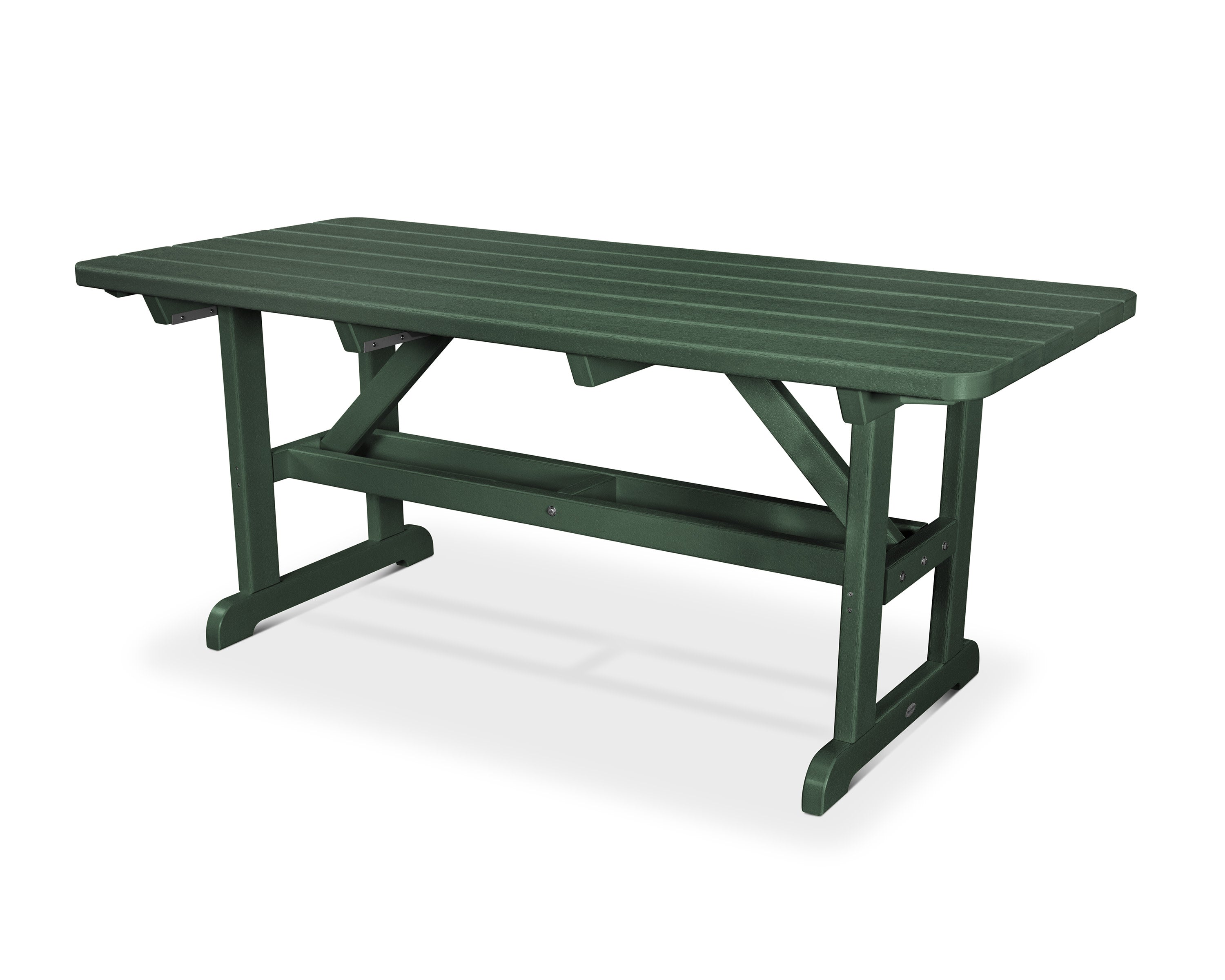 Park 33" x 70" Harvester Picnic Table in Green