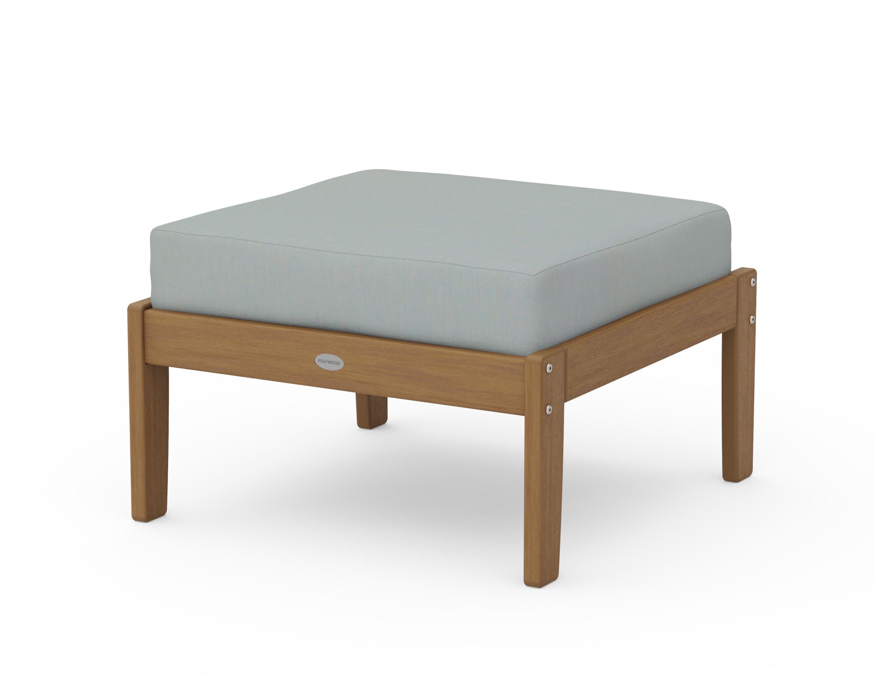 Braxton Deep Seating Ottoman in Natural / Spa
