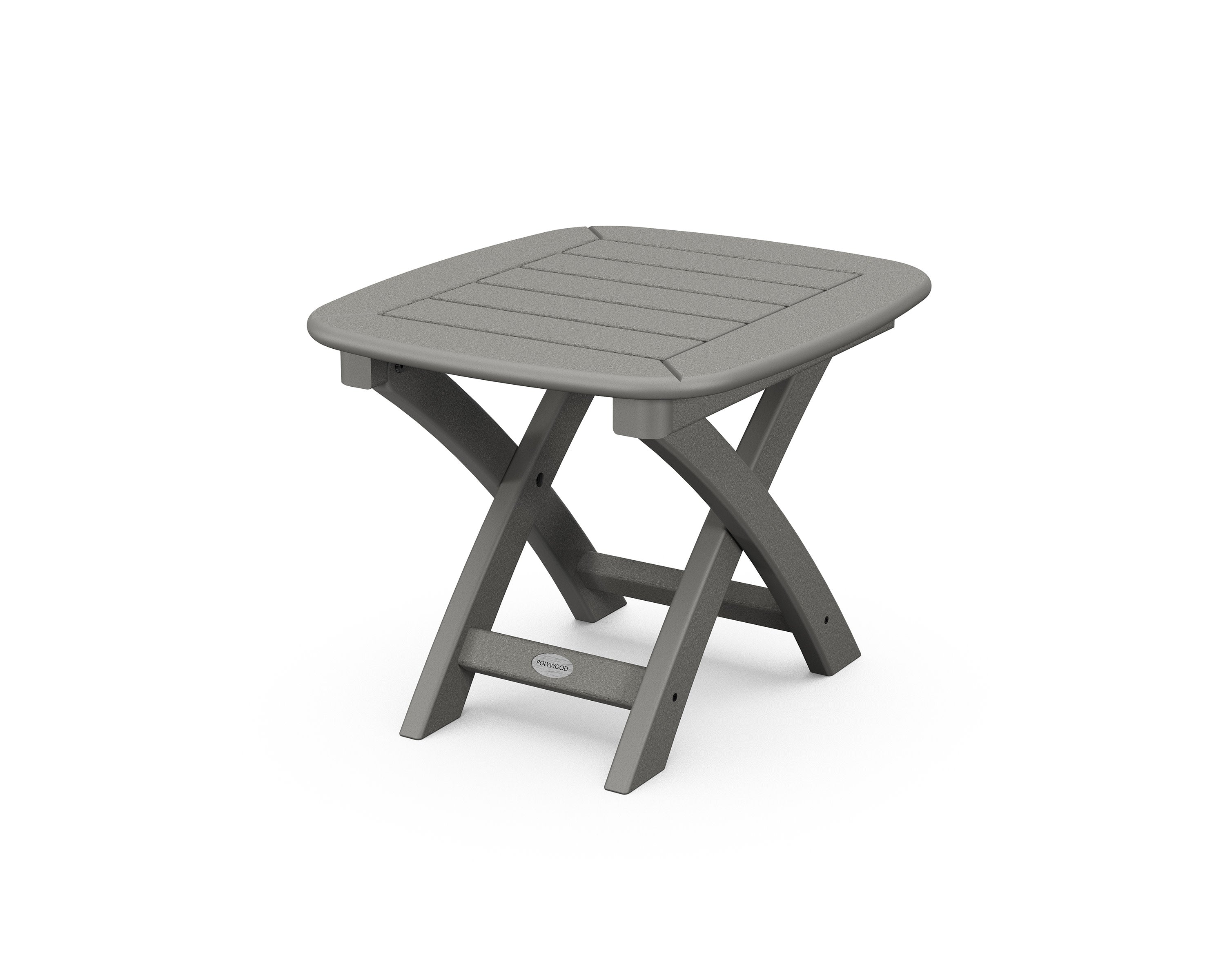 Nautical 21" x 18" Side Table in Slate Grey