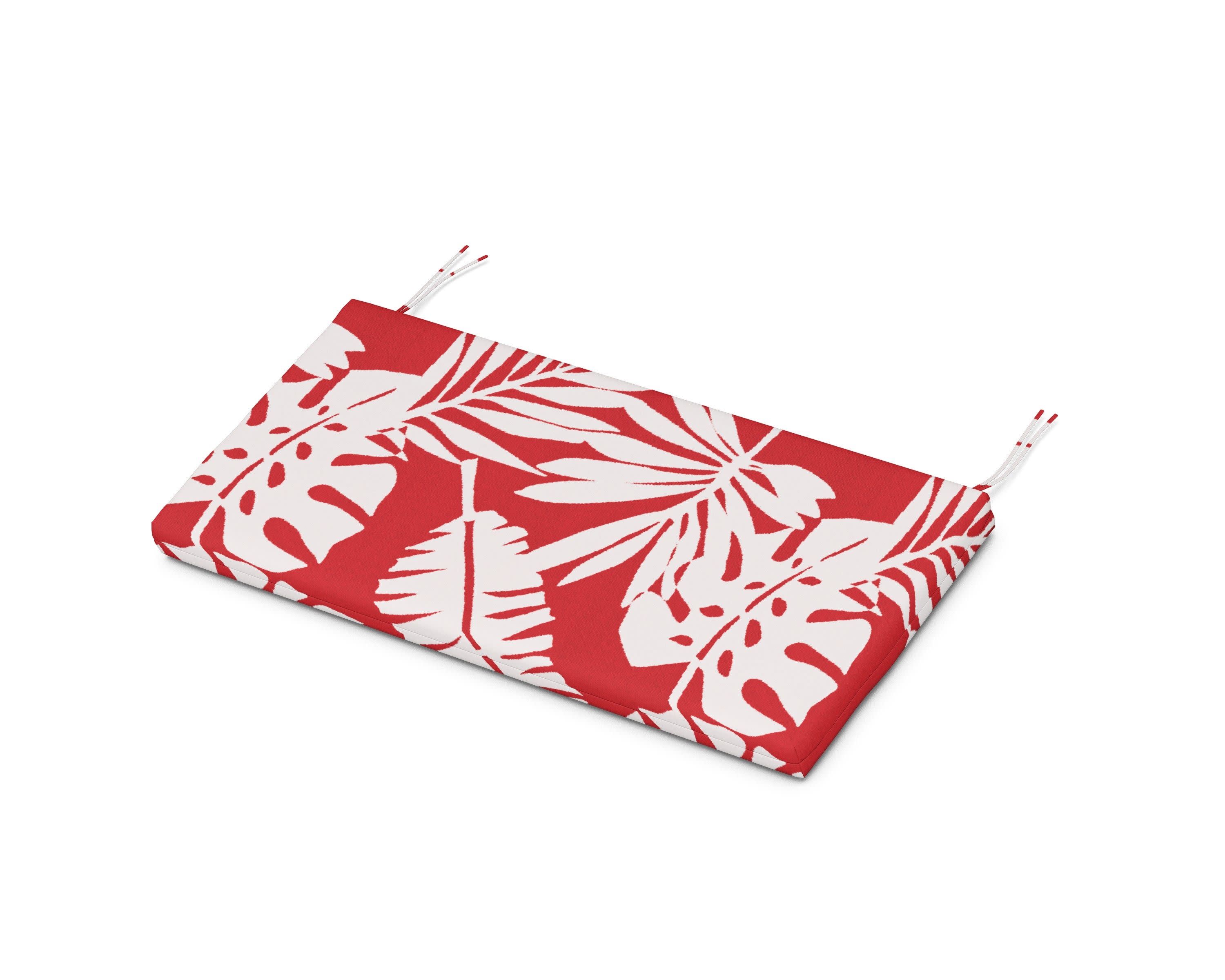 Kids Bench Seat Pad in Leaf Crimson